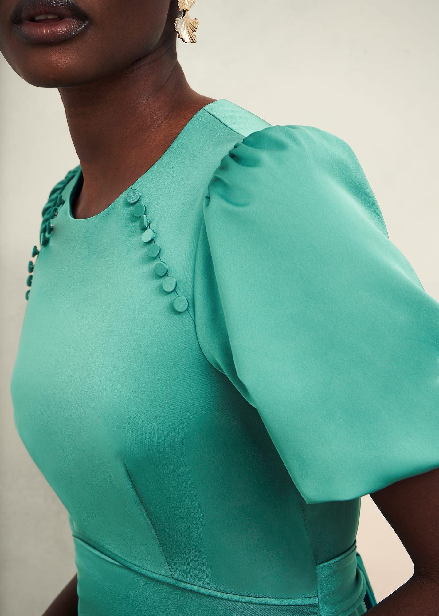 Marea Dress, Deep Aqua Green, hi-res