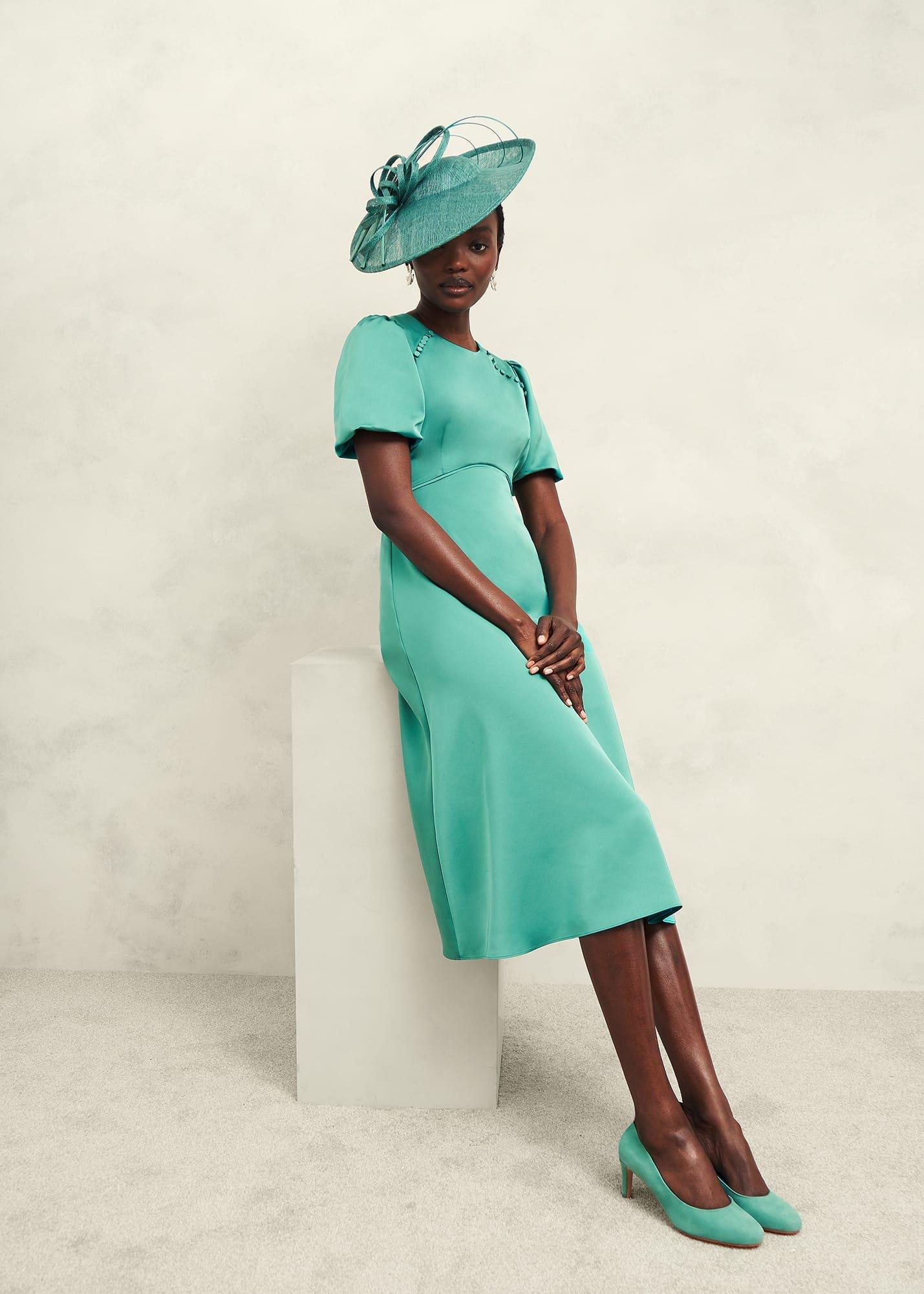 Marea Dress, Deep Aqua Green, hi-res