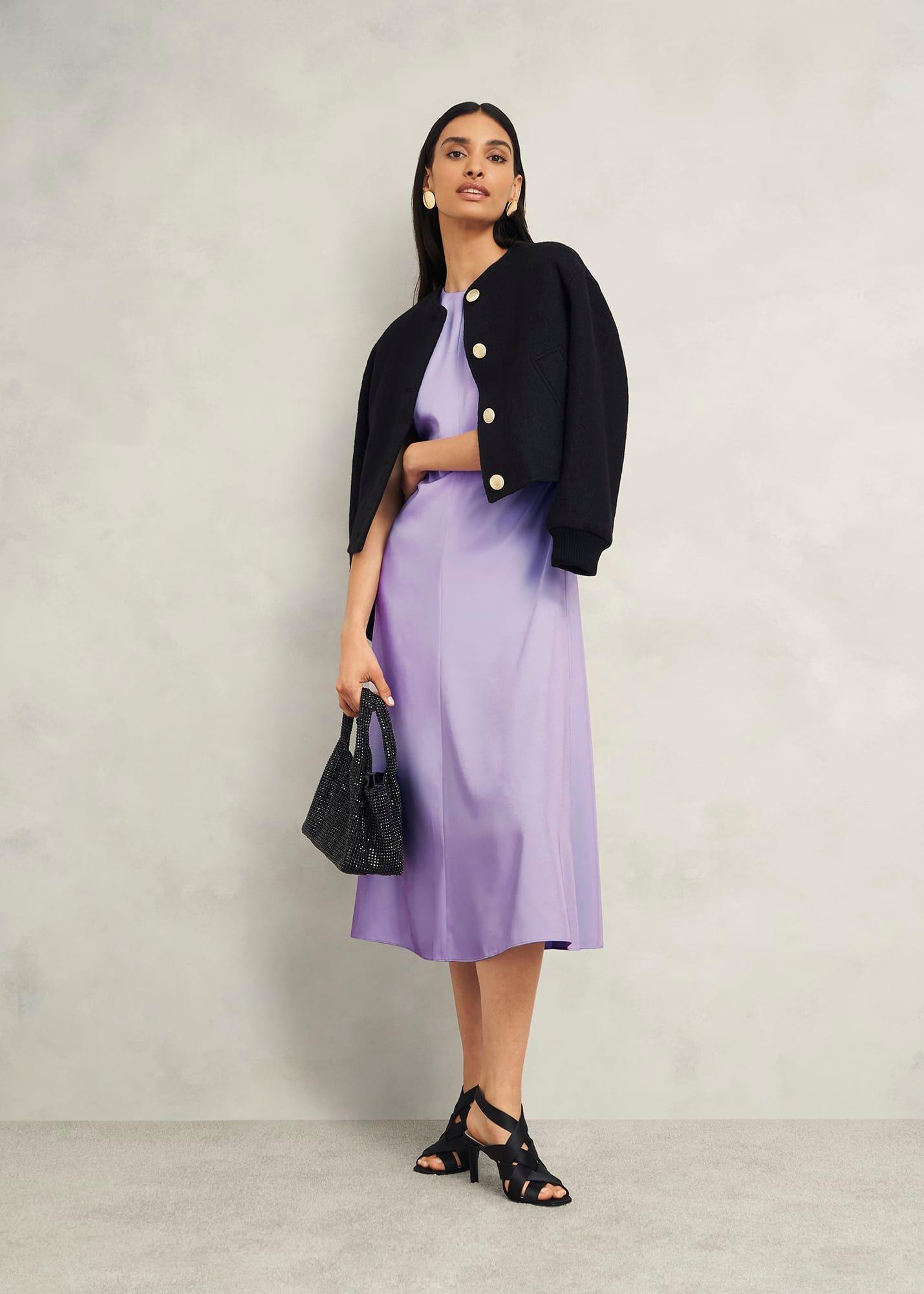 Hillier Dress, Dusted Purple, hi-res