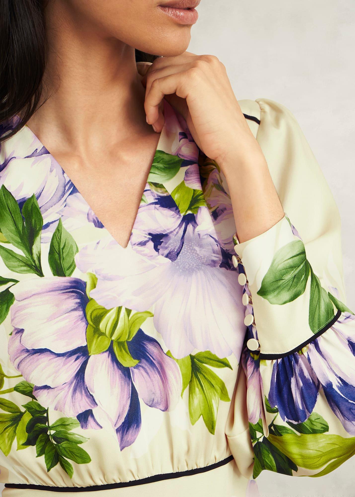 Hidcote Dress, Cream Multi, hi-res