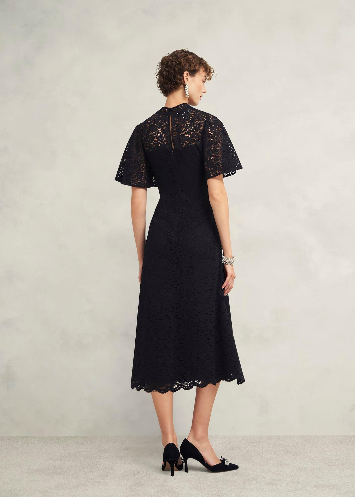 Aylesbury Lace Dress, Black, hi-res