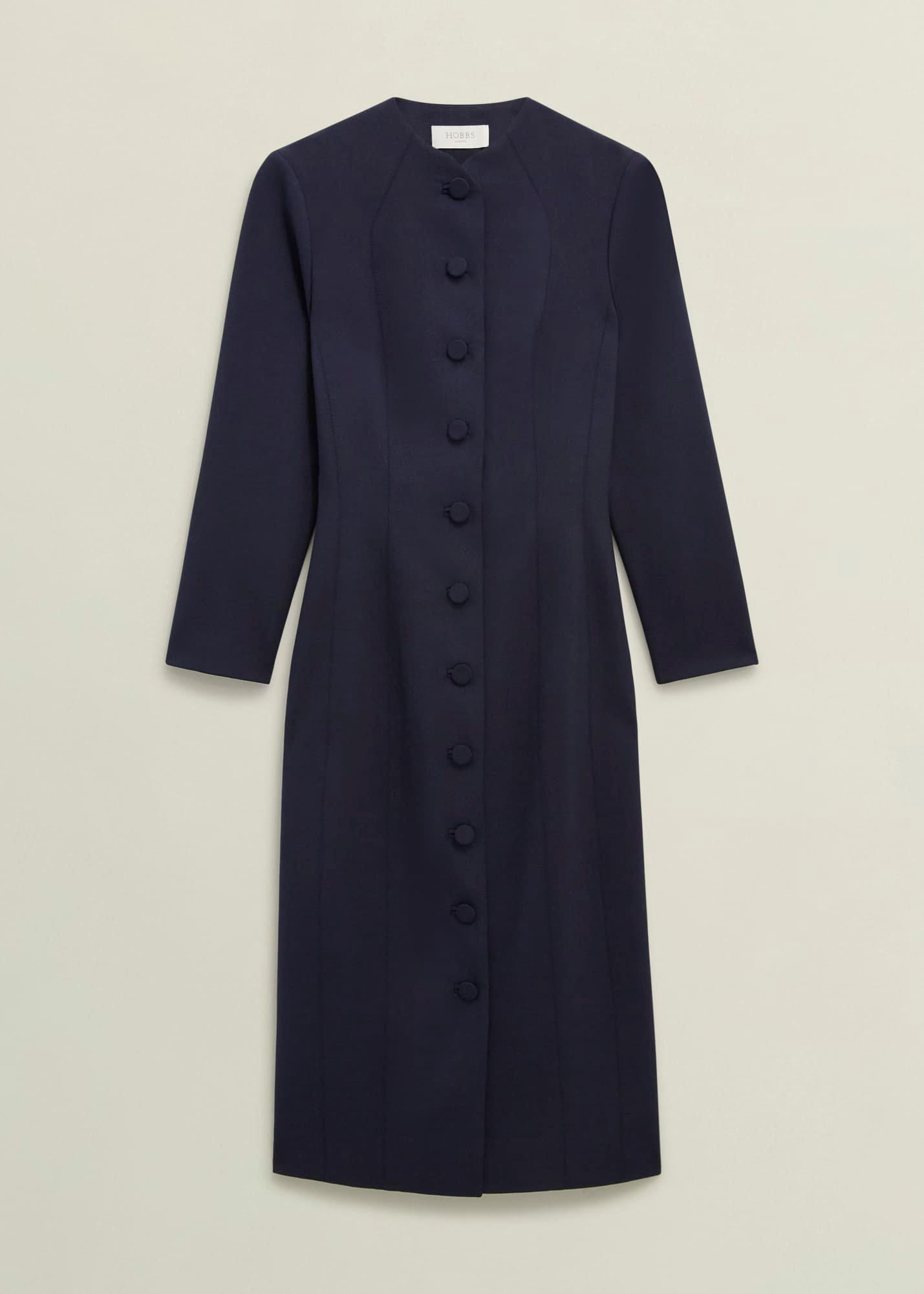 Berkeley Dress With Wool, Navy, hi-res