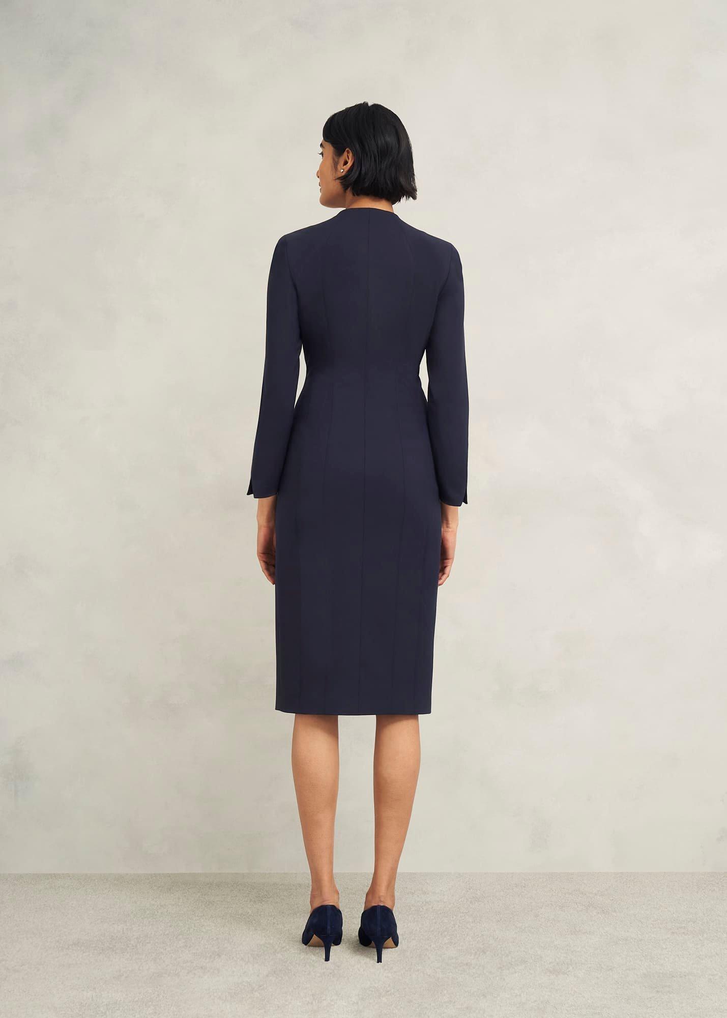 Berkeley Dress With Wool, Navy, hi-res