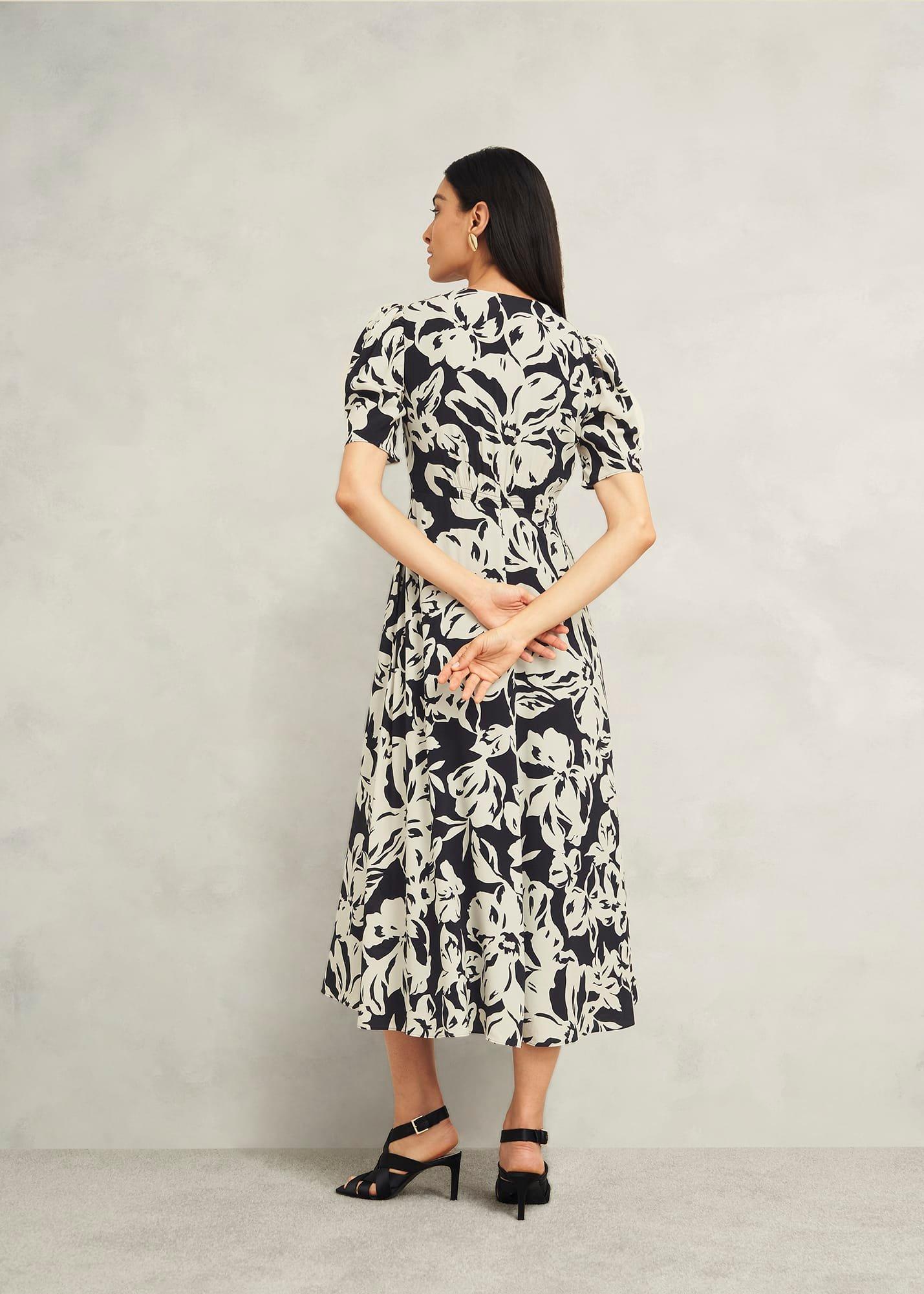 Chiltern Dress, Black Cream, hi-res