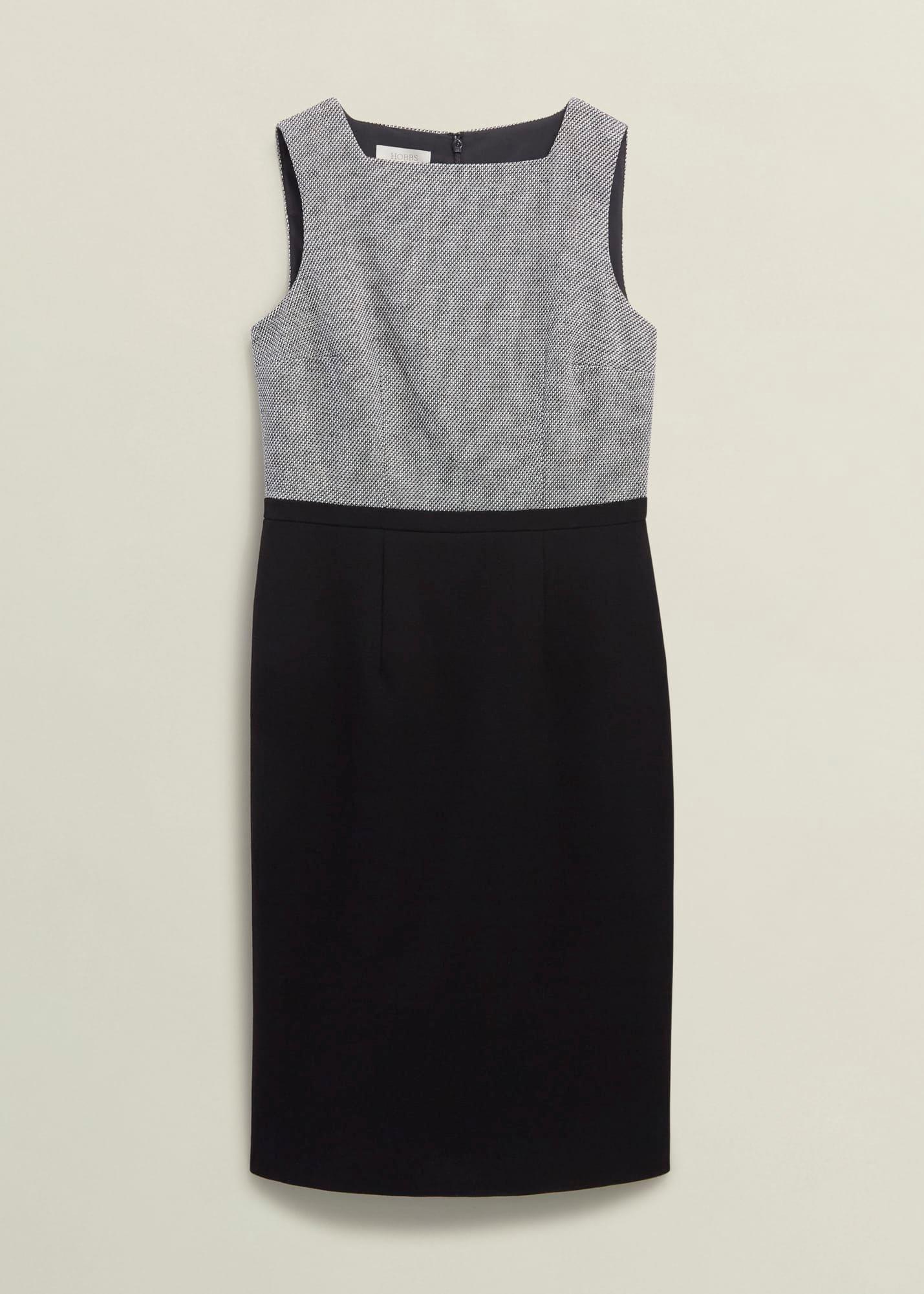 Nyra Dress, Black Ivory, hi-res