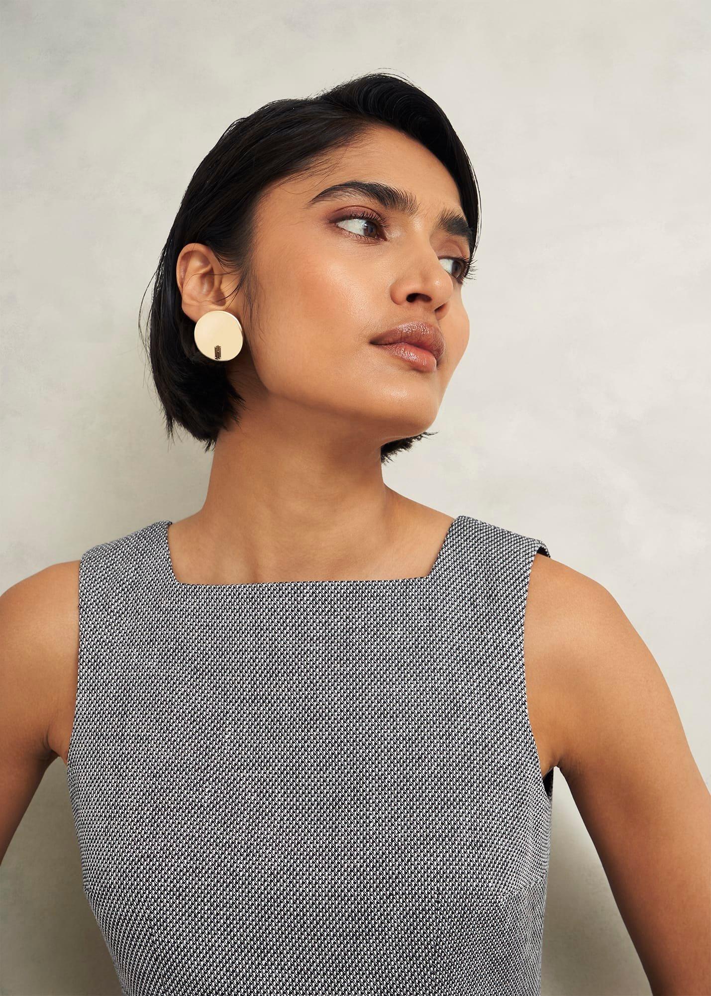 Nyra Dress, Black Ivory, hi-res