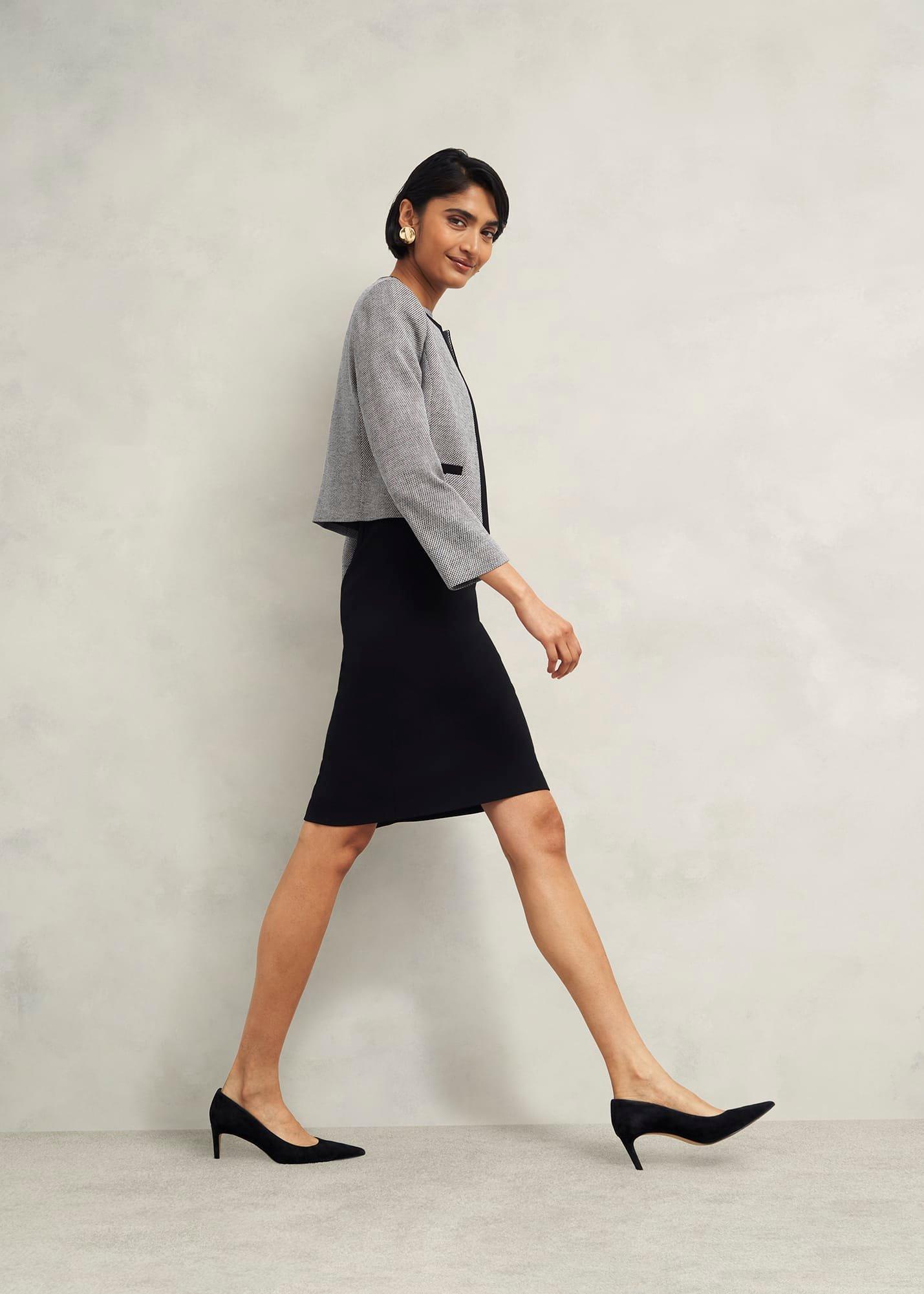 Nyra Dress, Black Ivory, hi-res