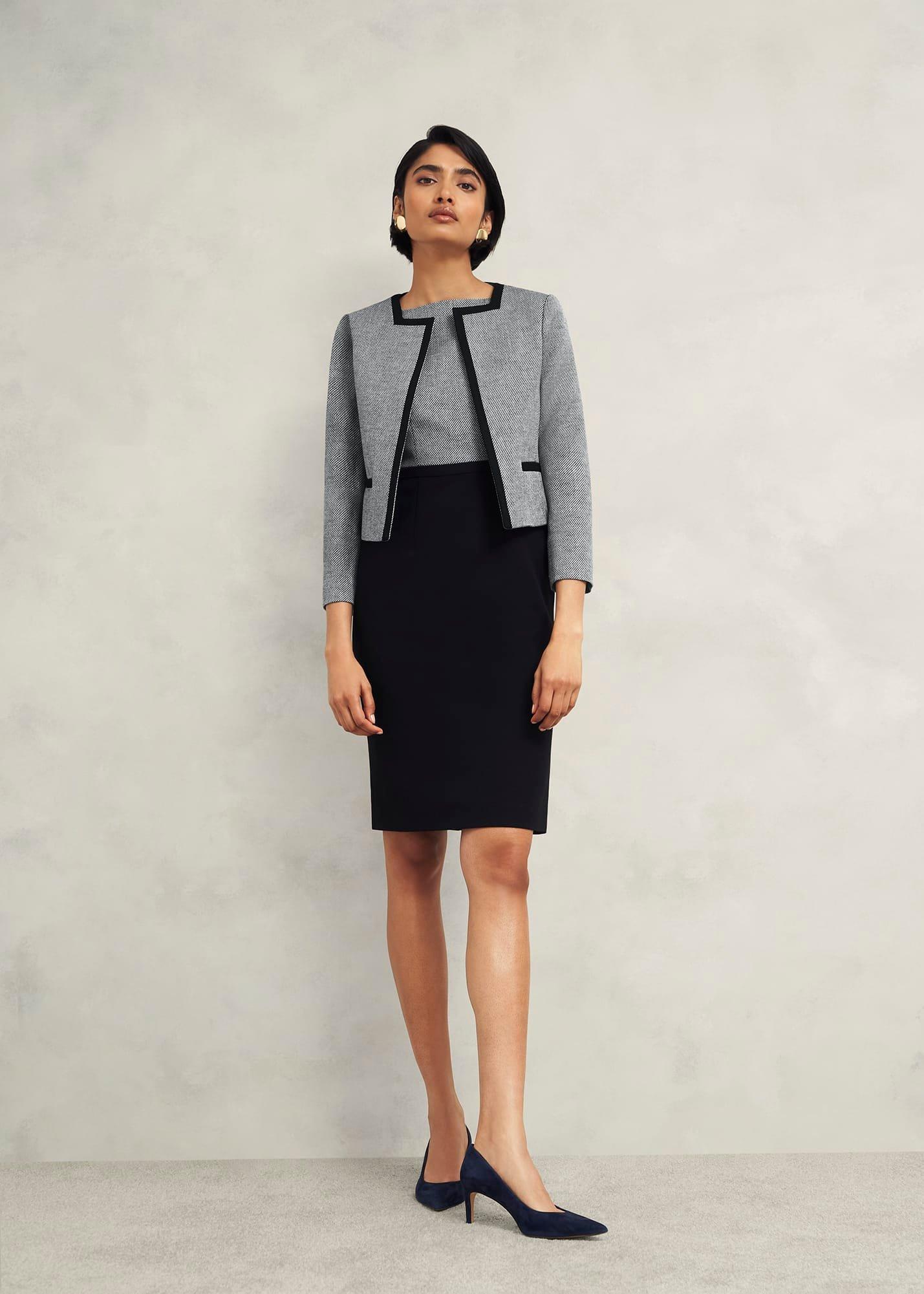 Nyra Dress, Black Ivory, hi-res