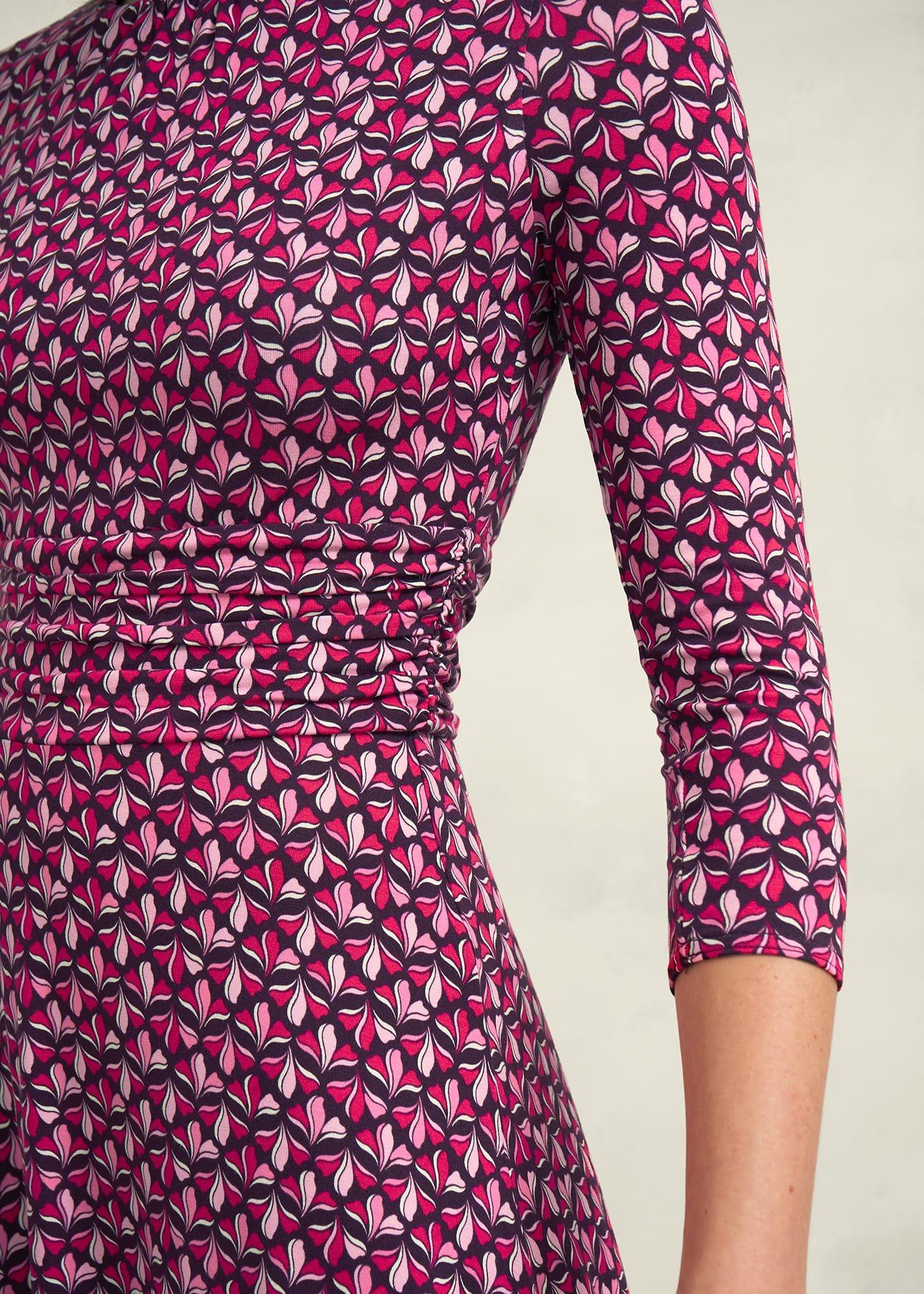 Petite Bayview Jersey Dress, Pink Multi, hi-res