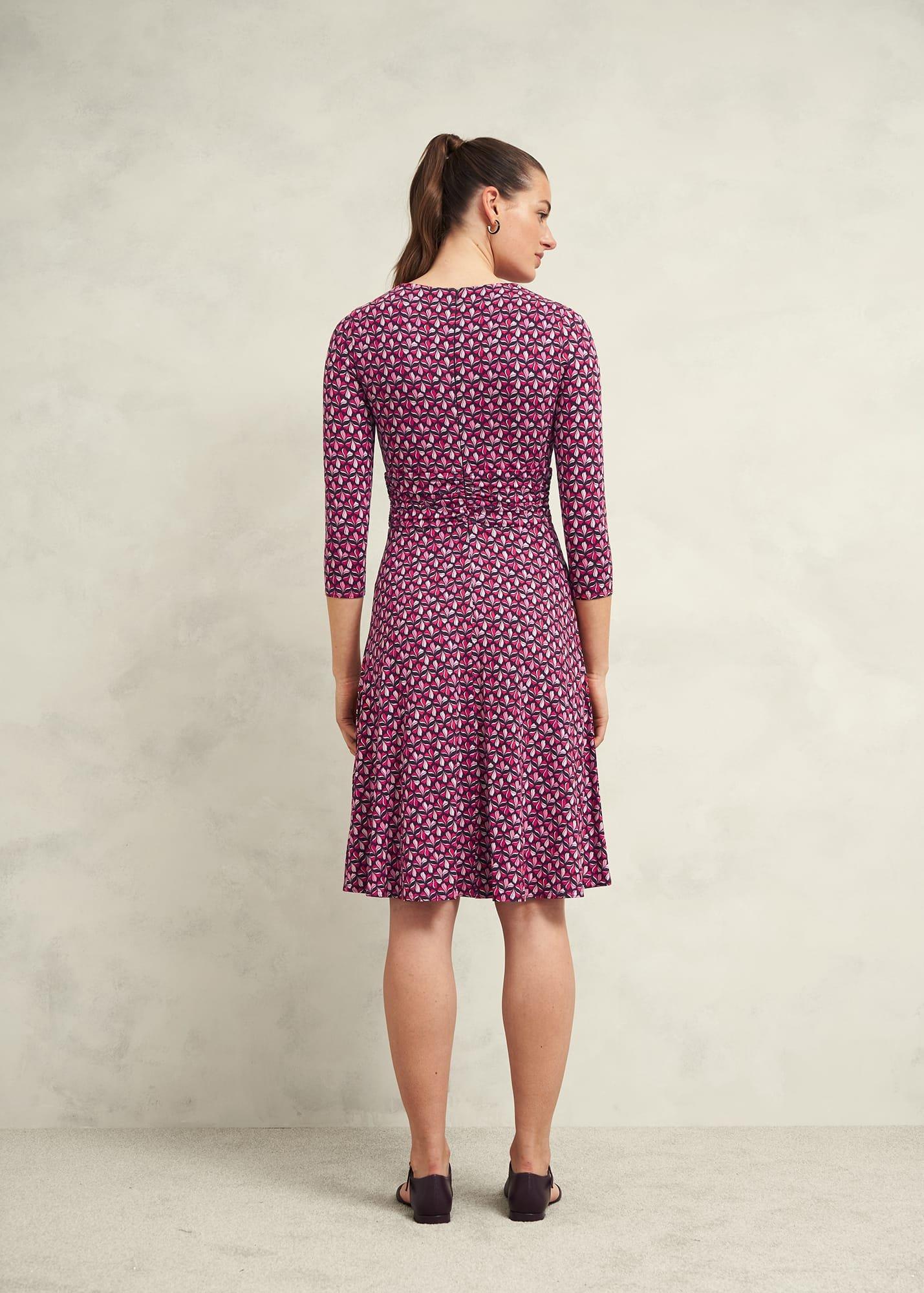 Petite Bayview Jersey Dress, Pink Multi, hi-res