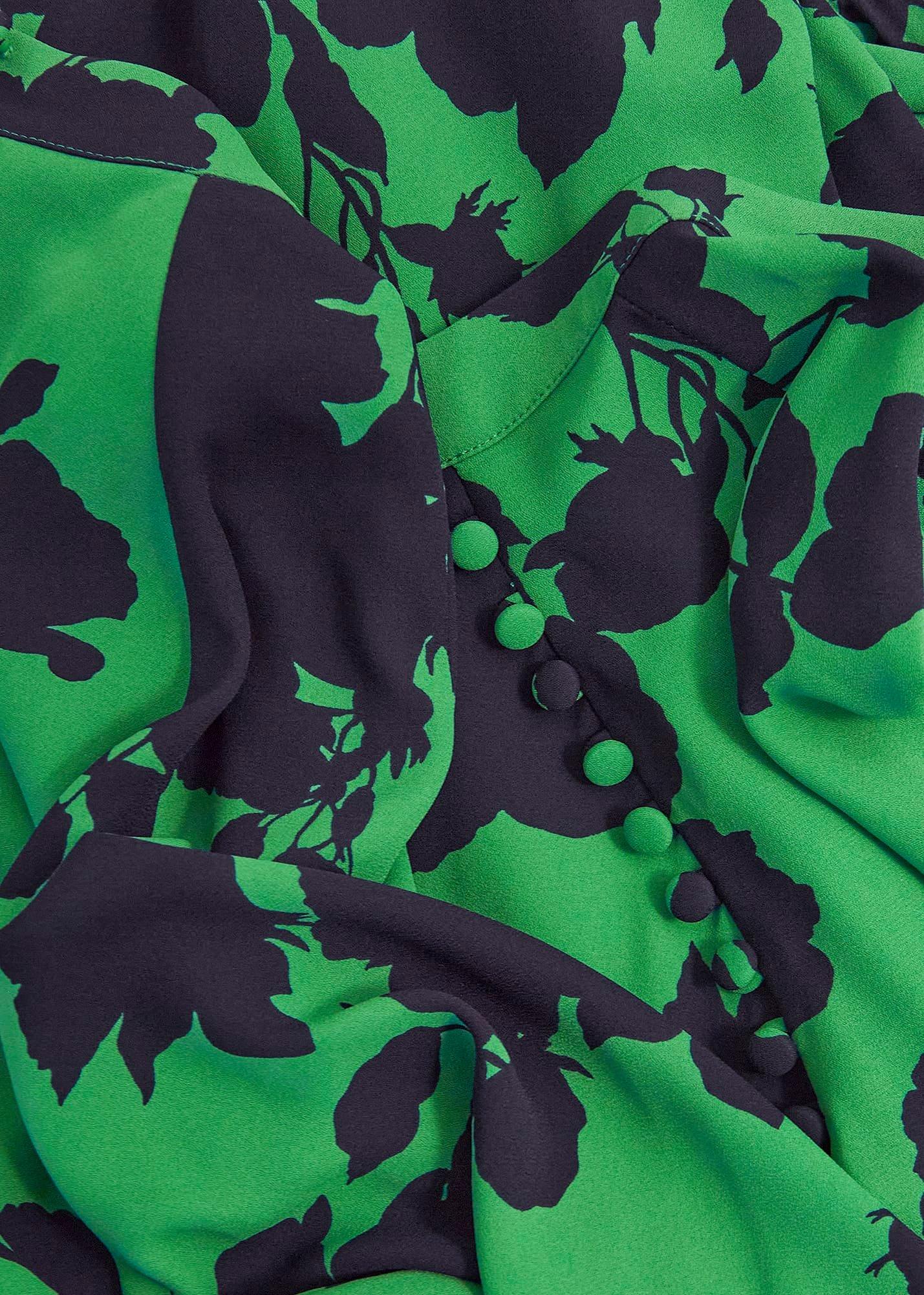 Georgia Dress, Green Navy, hi-res