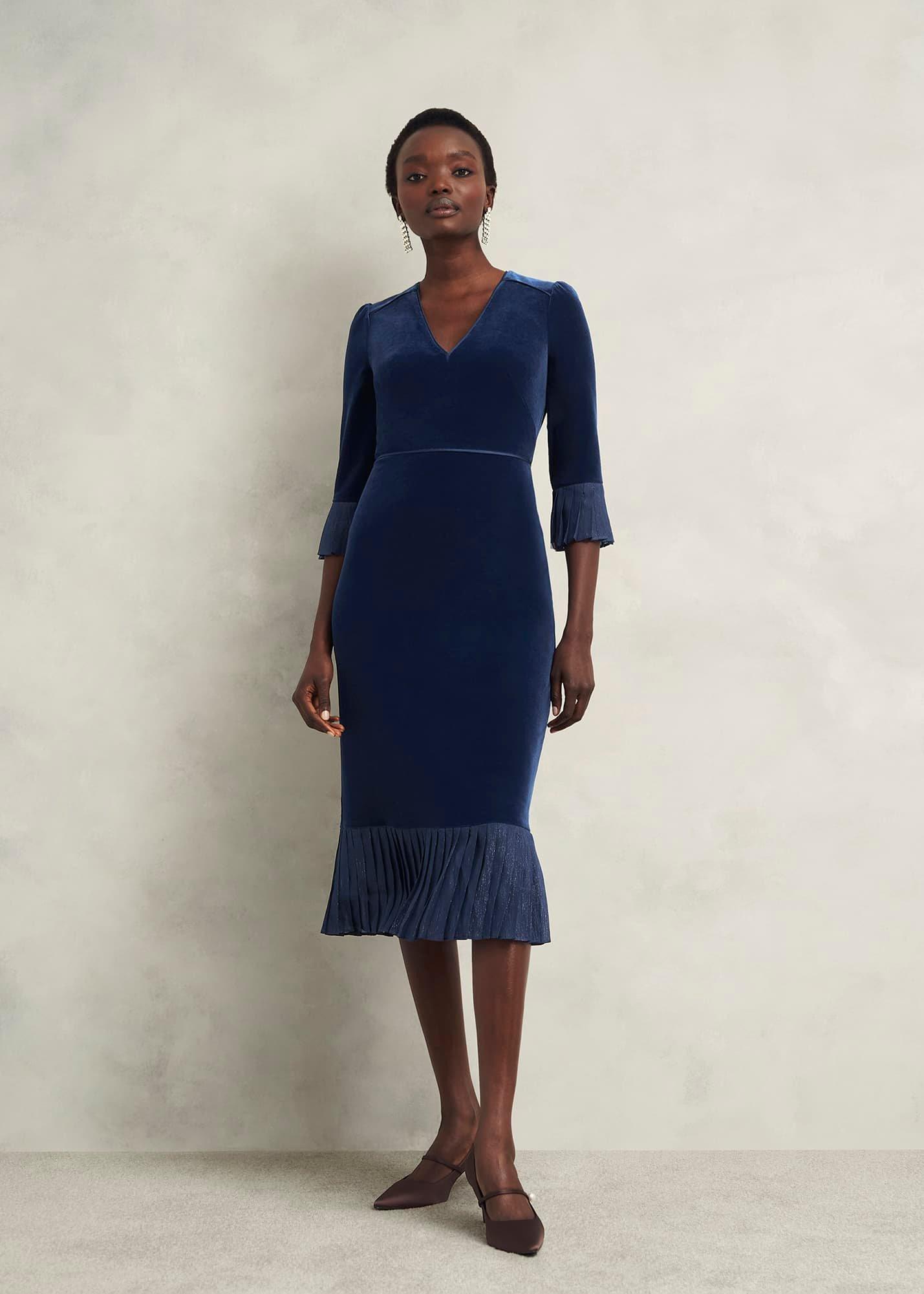 Petite Mary Dress, Riverside Blue, hi-res