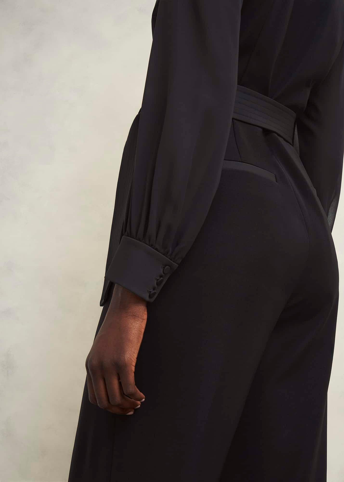 Maia Sleeved Jumpsuit, Hobbs Black, hi-res