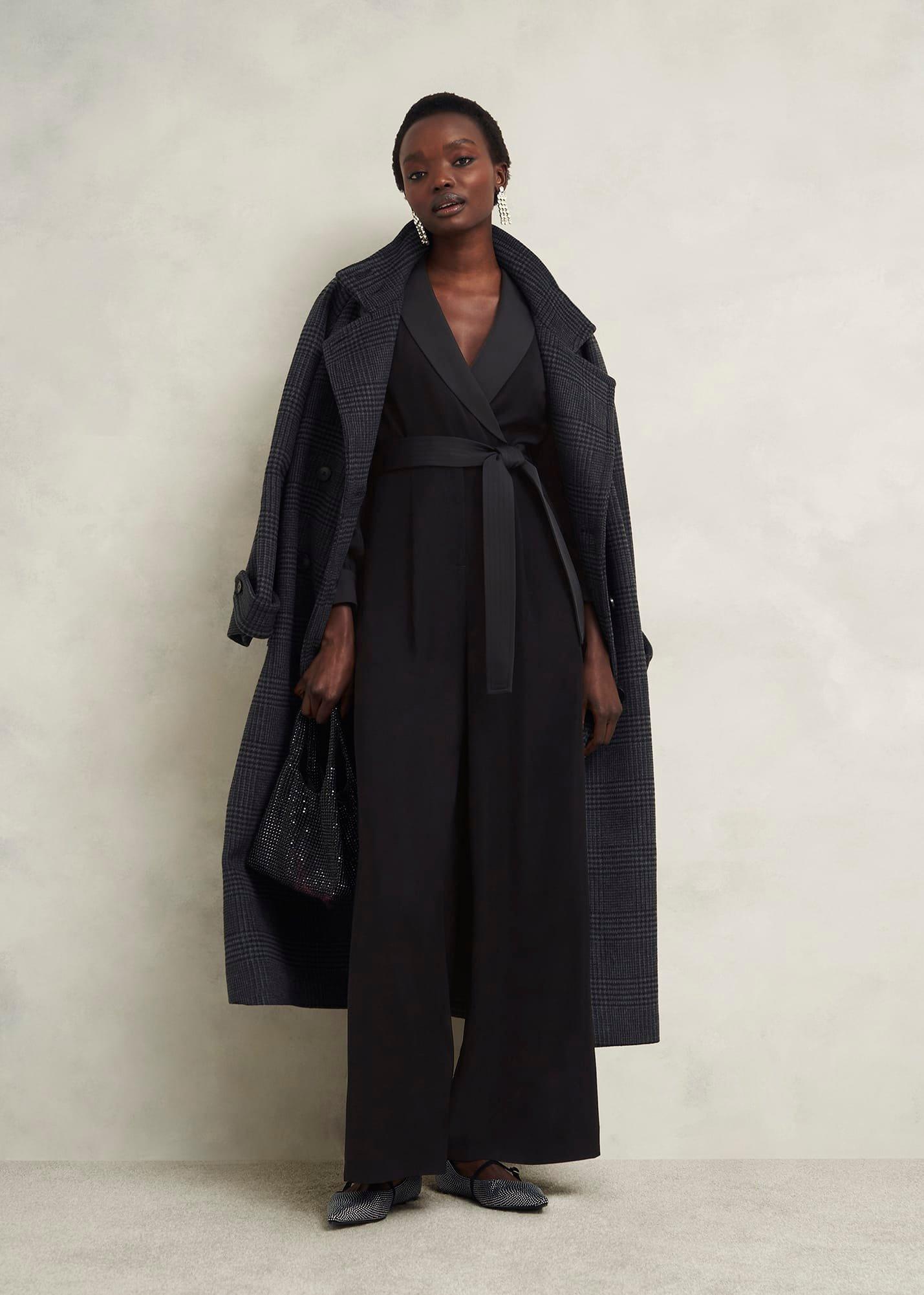 Maia Sleeved Jumpsuit, Hobbs Black, hi-res