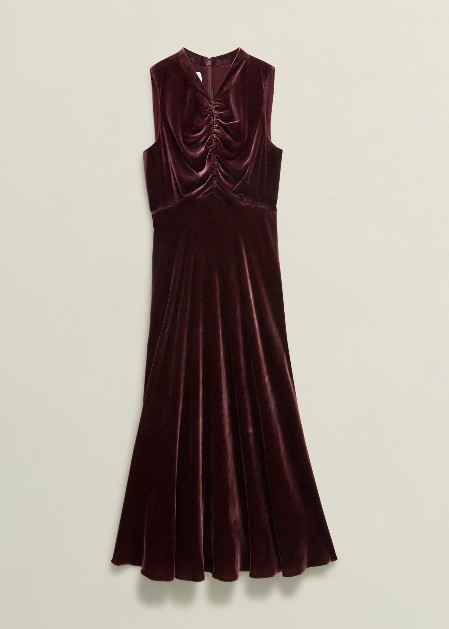 Isleworth Velvet Dress With Silk