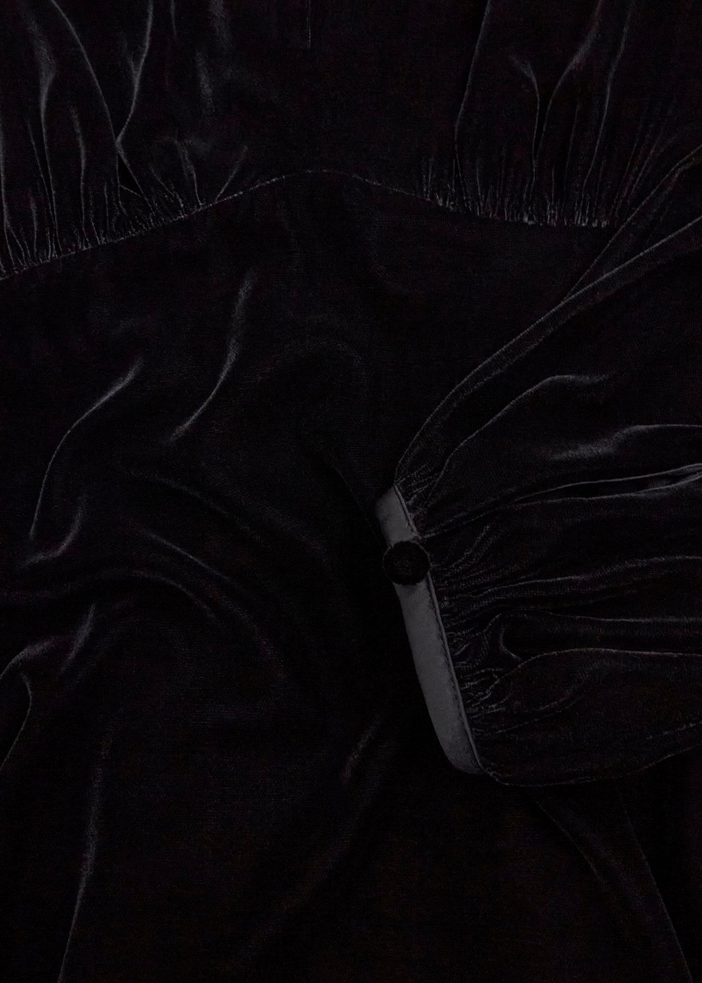 Osterly Velvet Dress, Black, hi-res