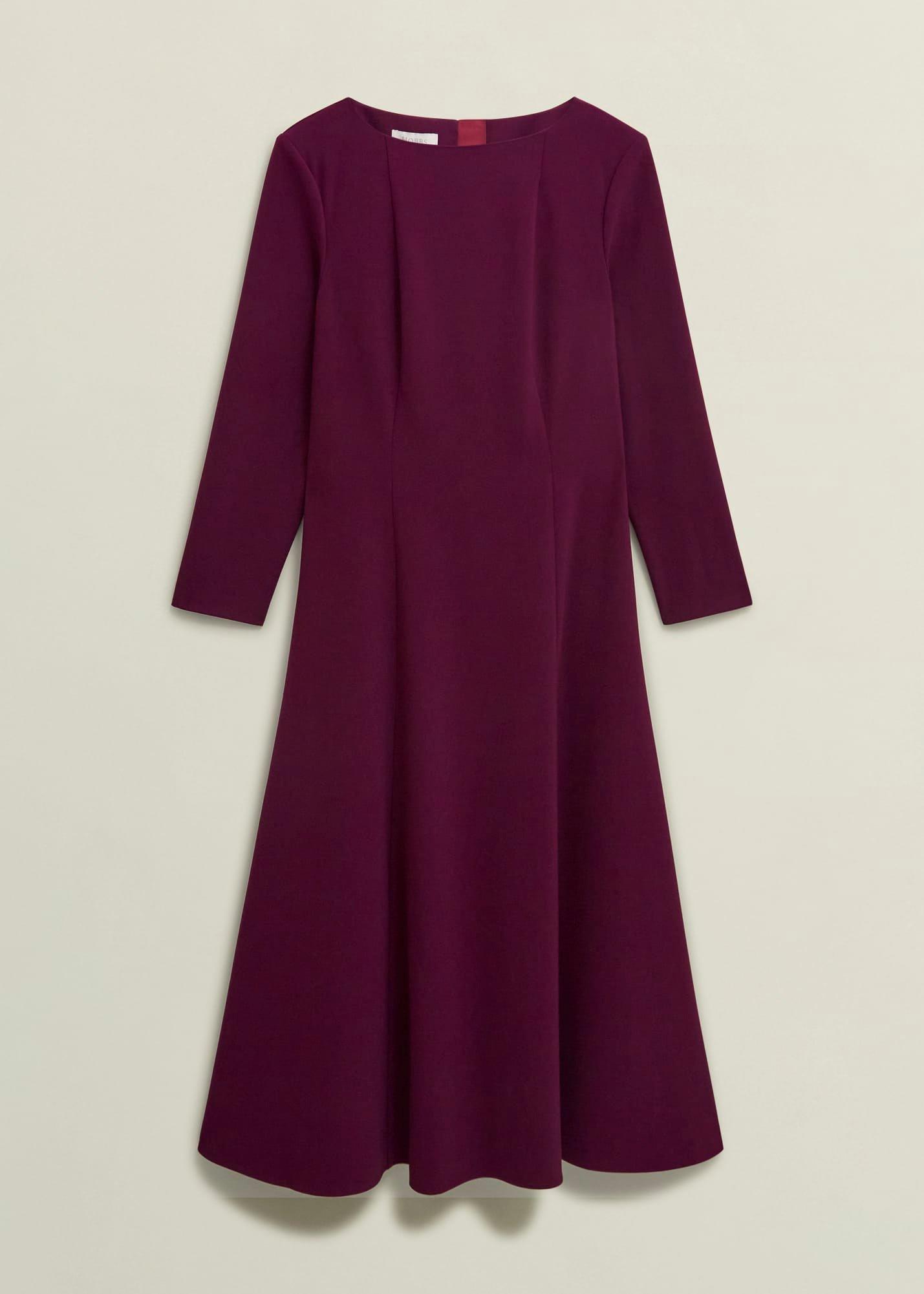 Leonora Dress, Warm Plum, hi-res