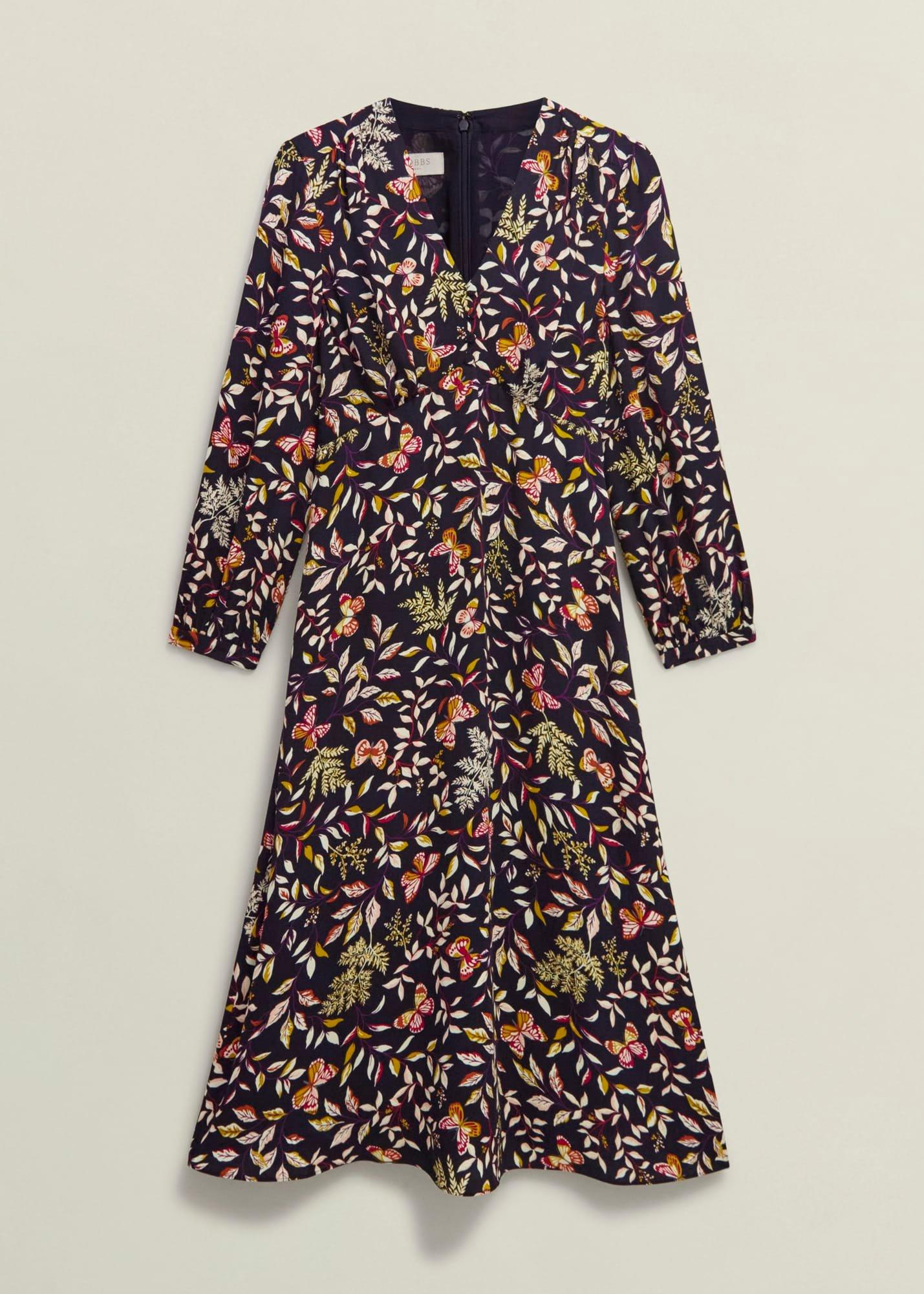 Zainah Dress, Navy Multi, hi-res