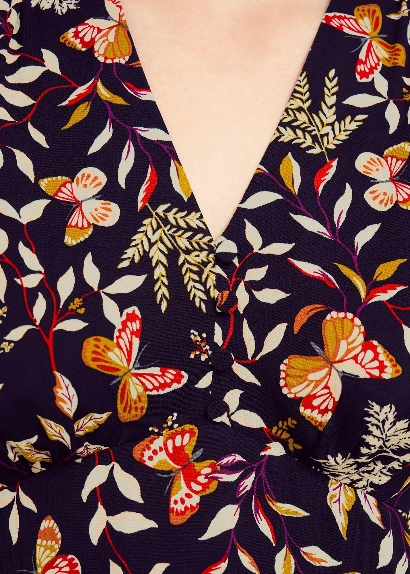 Zainah Dress, Navy Multi, hi-res