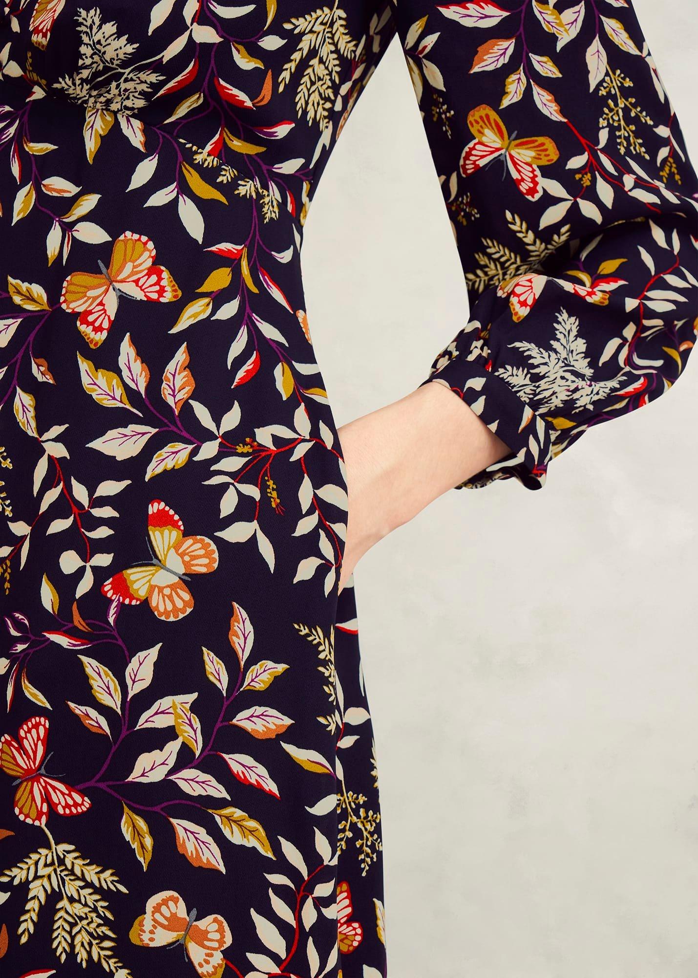 Zainah Dress, Navy Multi, hi-res