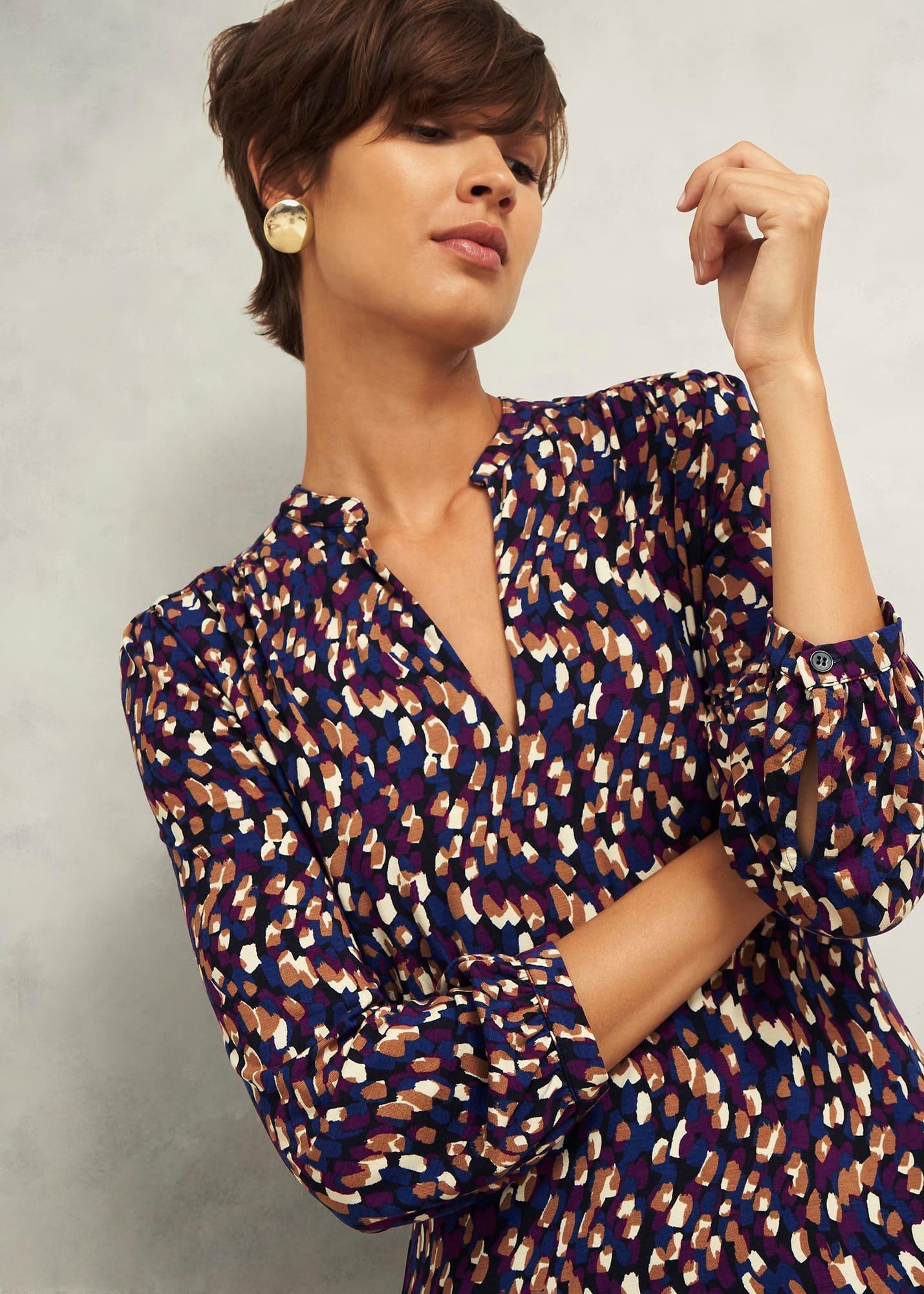 Petite Harlie Jersey Dress, Multi, hi-res