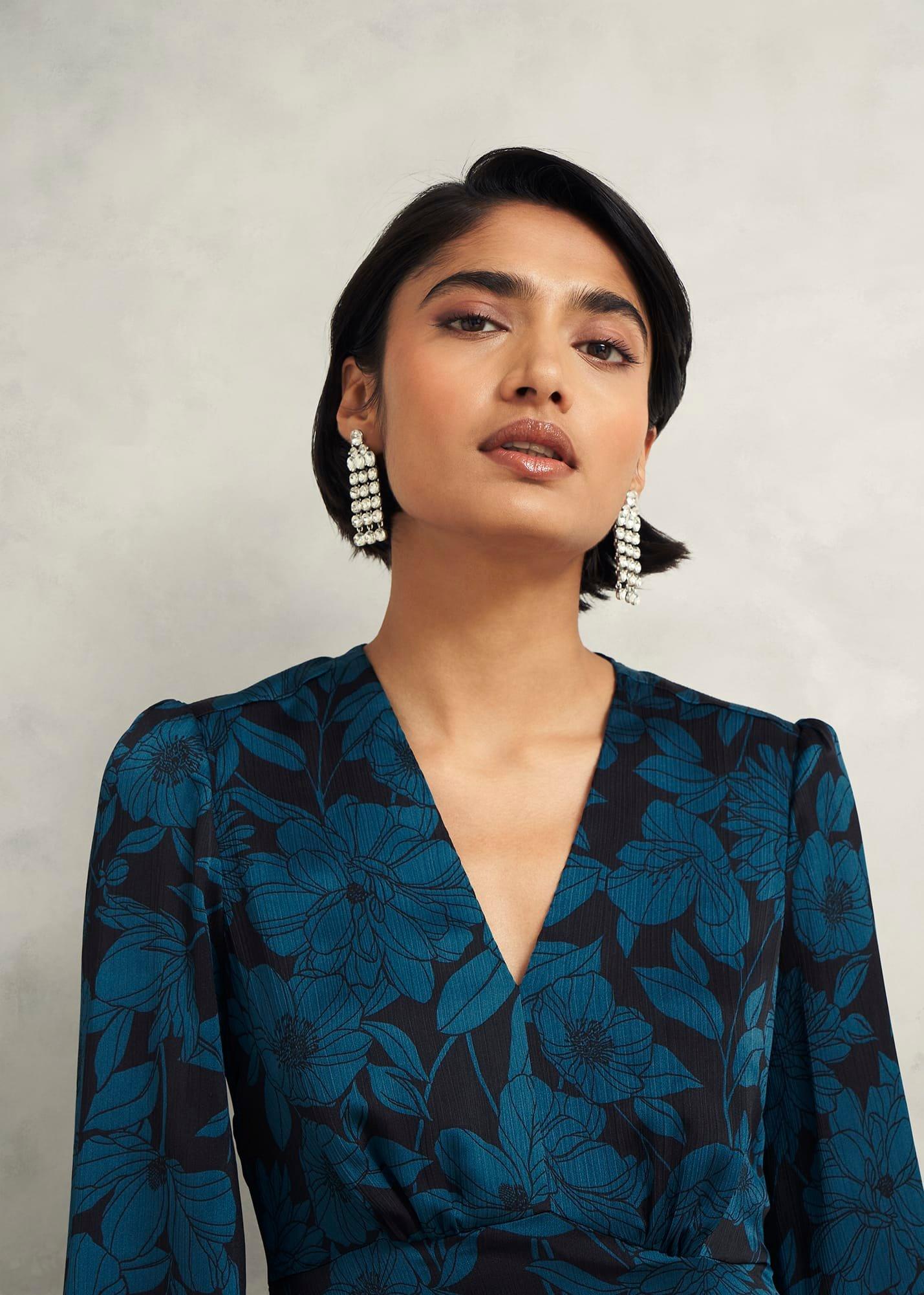 Petite Romina Dress, Black Kyanite, hi-res