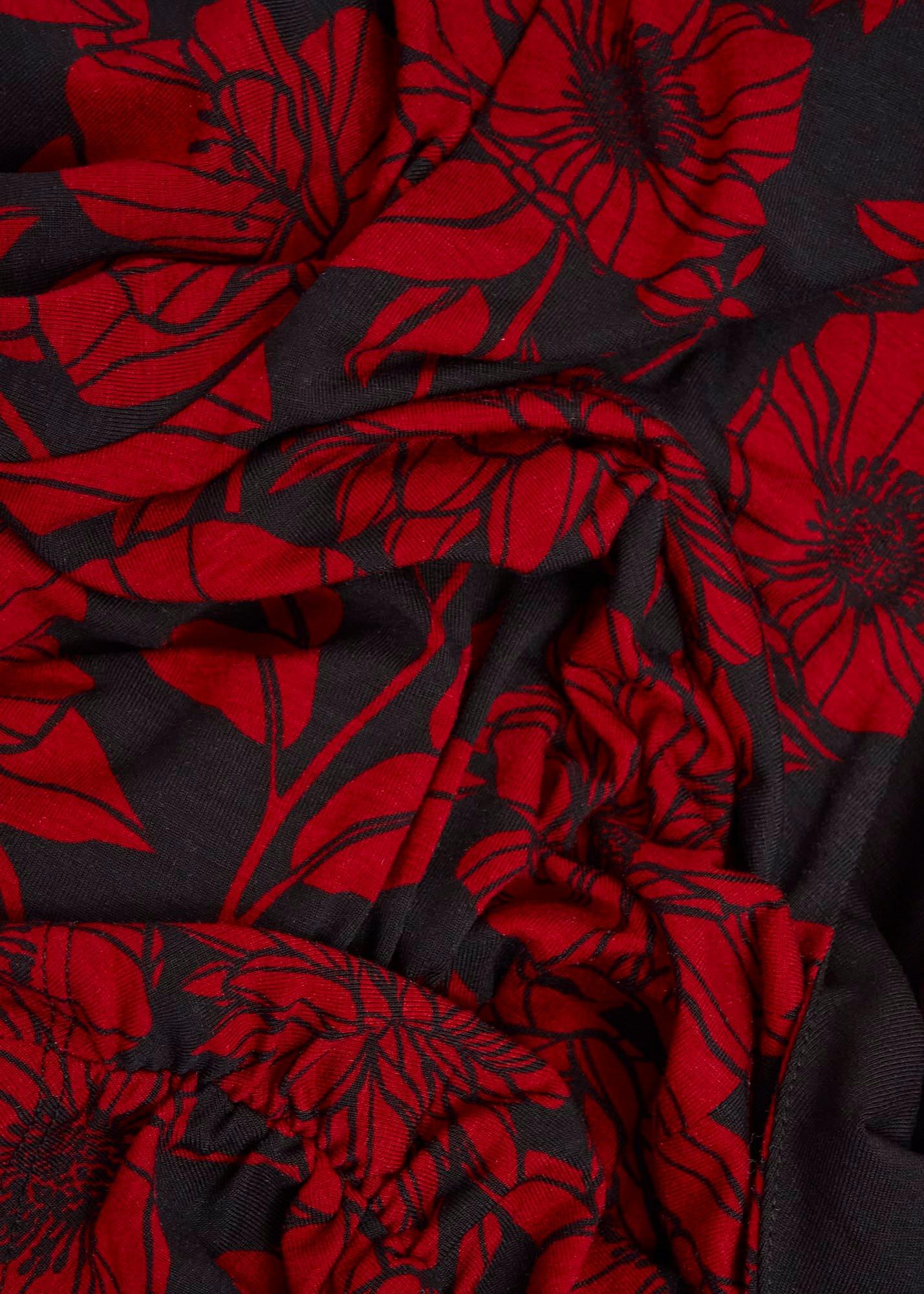 Julietta Jersey Dress, Black Red, hi-res