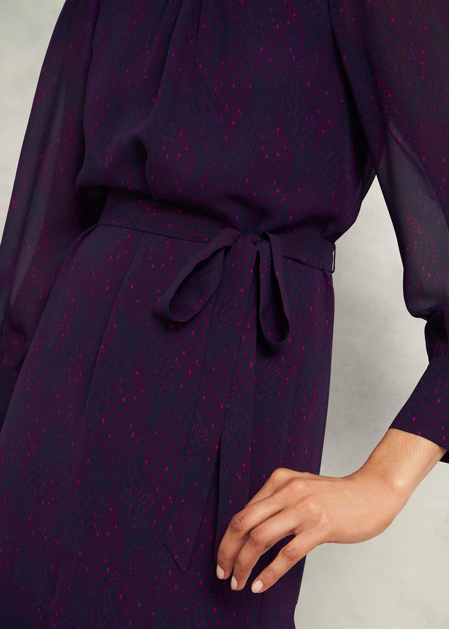 Frances Dress, Plum Multi, hi-res