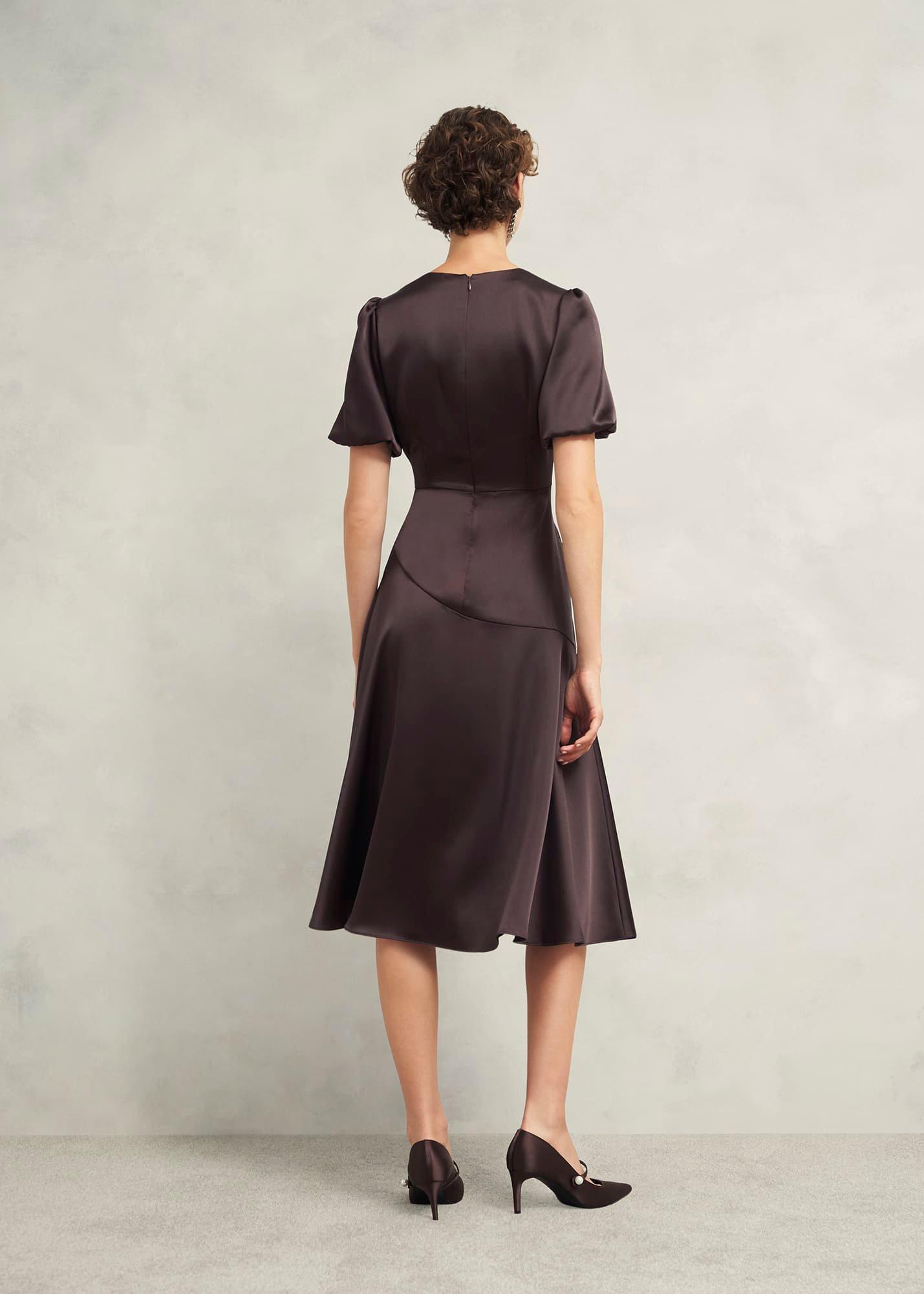 Eastbury Dress, Deep Brown, hi-res