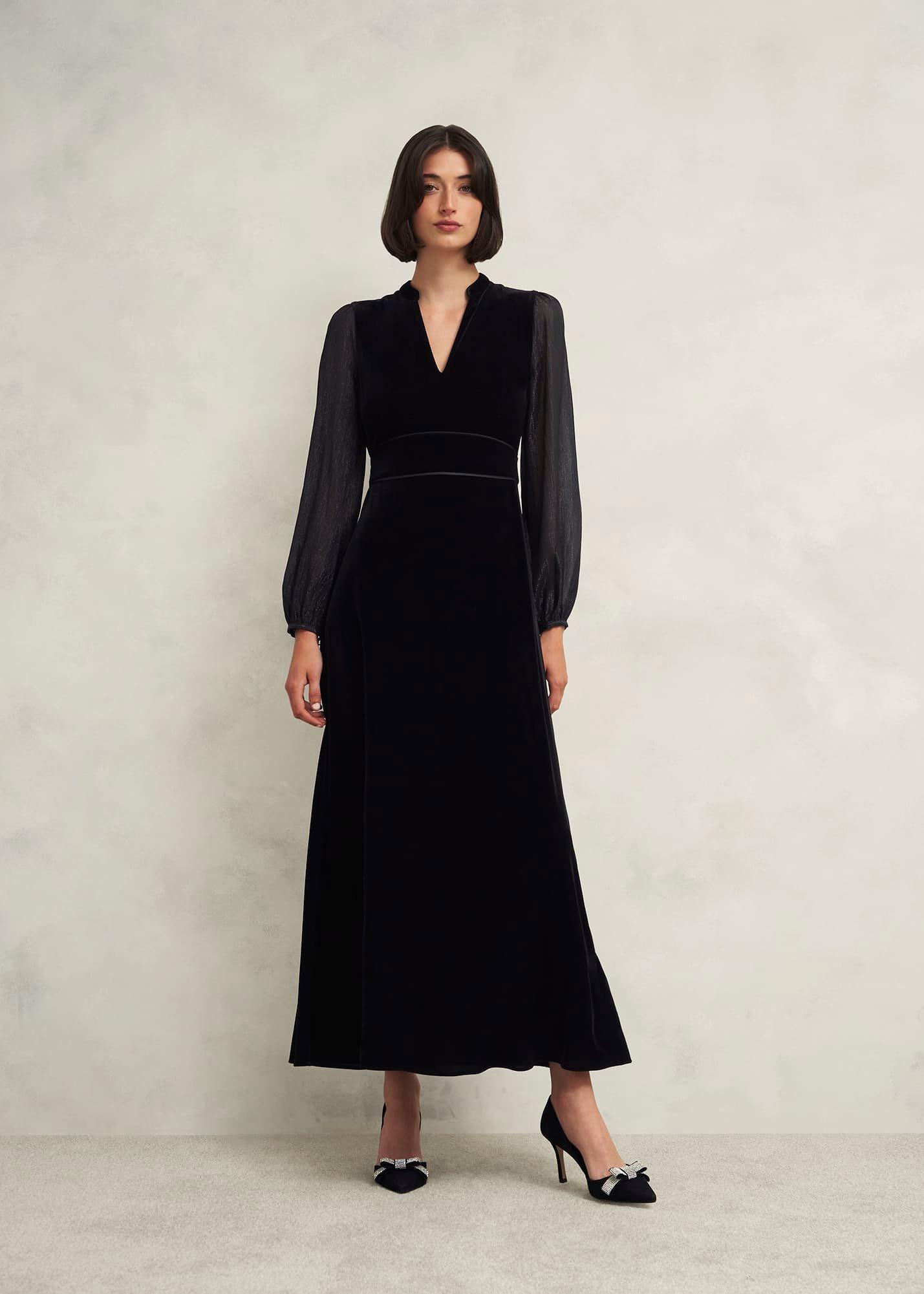 Marissa Dress, Hobbs Black, hi-res