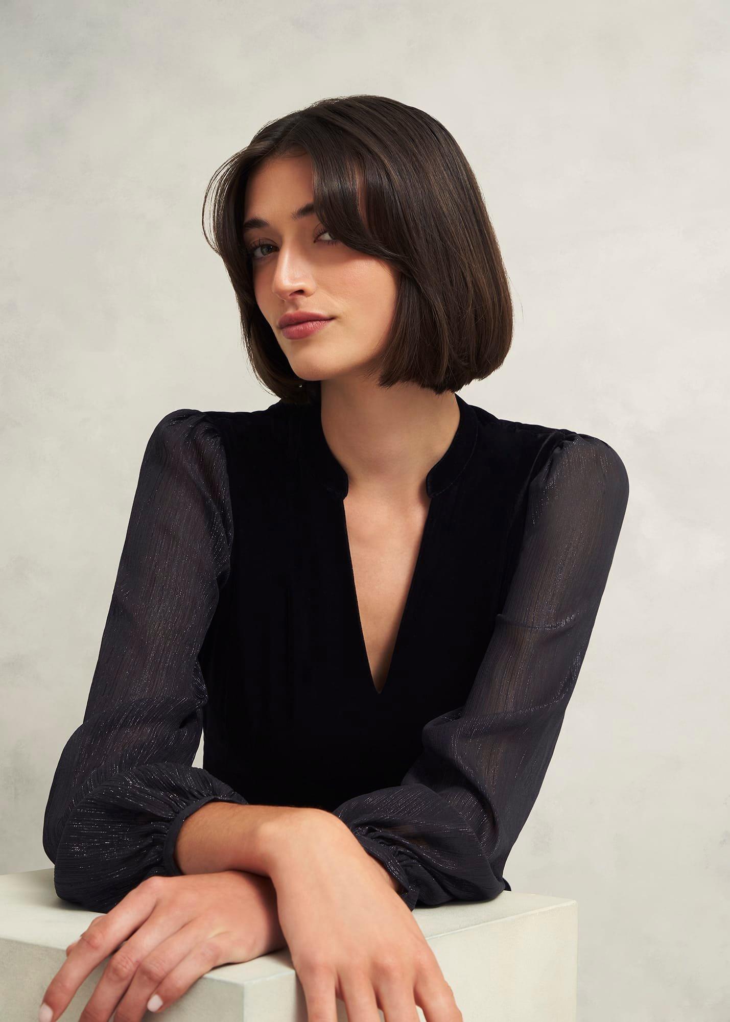 Marissa Dress, Hobbs Black, hi-res