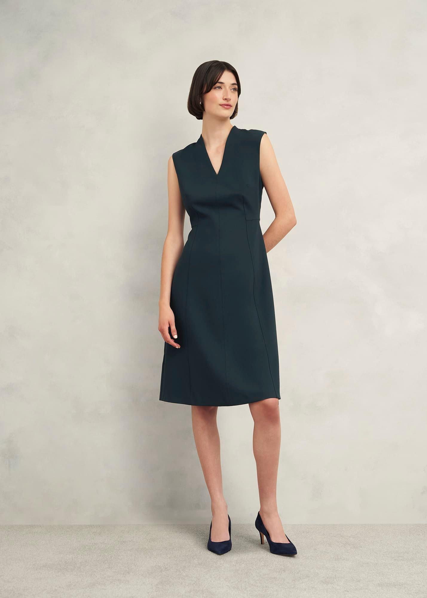 Petite Marina Dress, Evergreen, hi-res