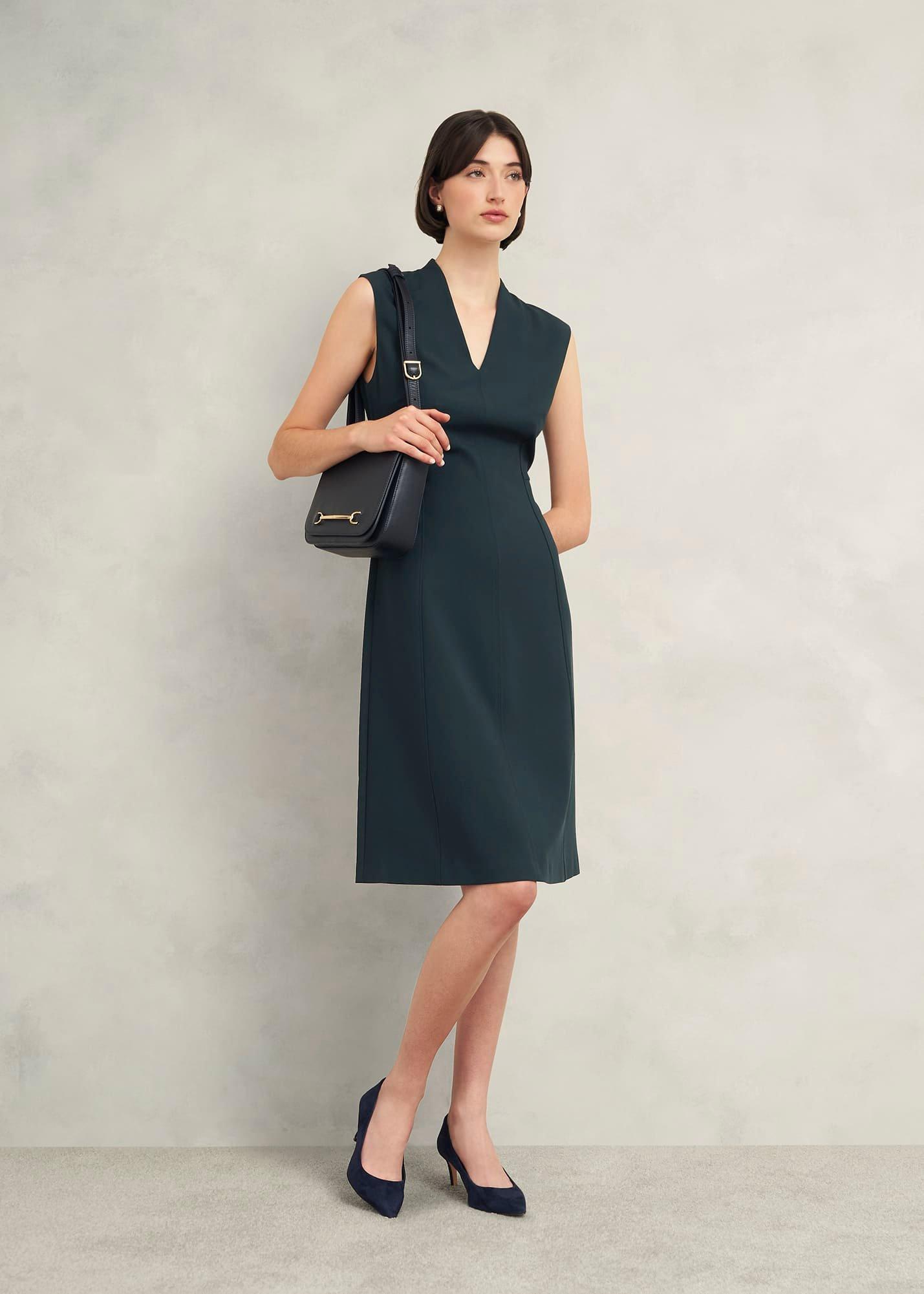 Petite Marina Dress, Evergreen, hi-res