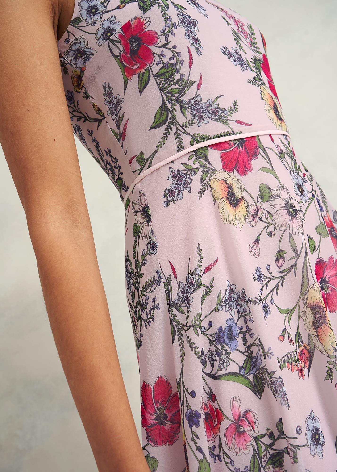 Petite Carly Dress, Pale Pink Multi, hi-res