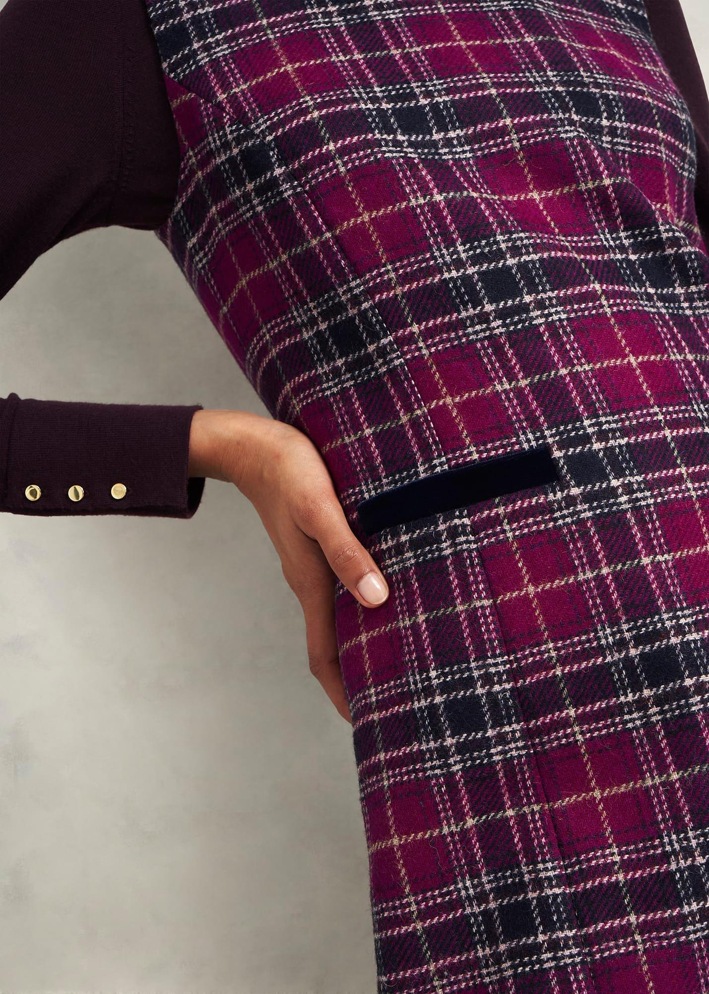 Margot Wool Dress, Pink Multi, hi-res