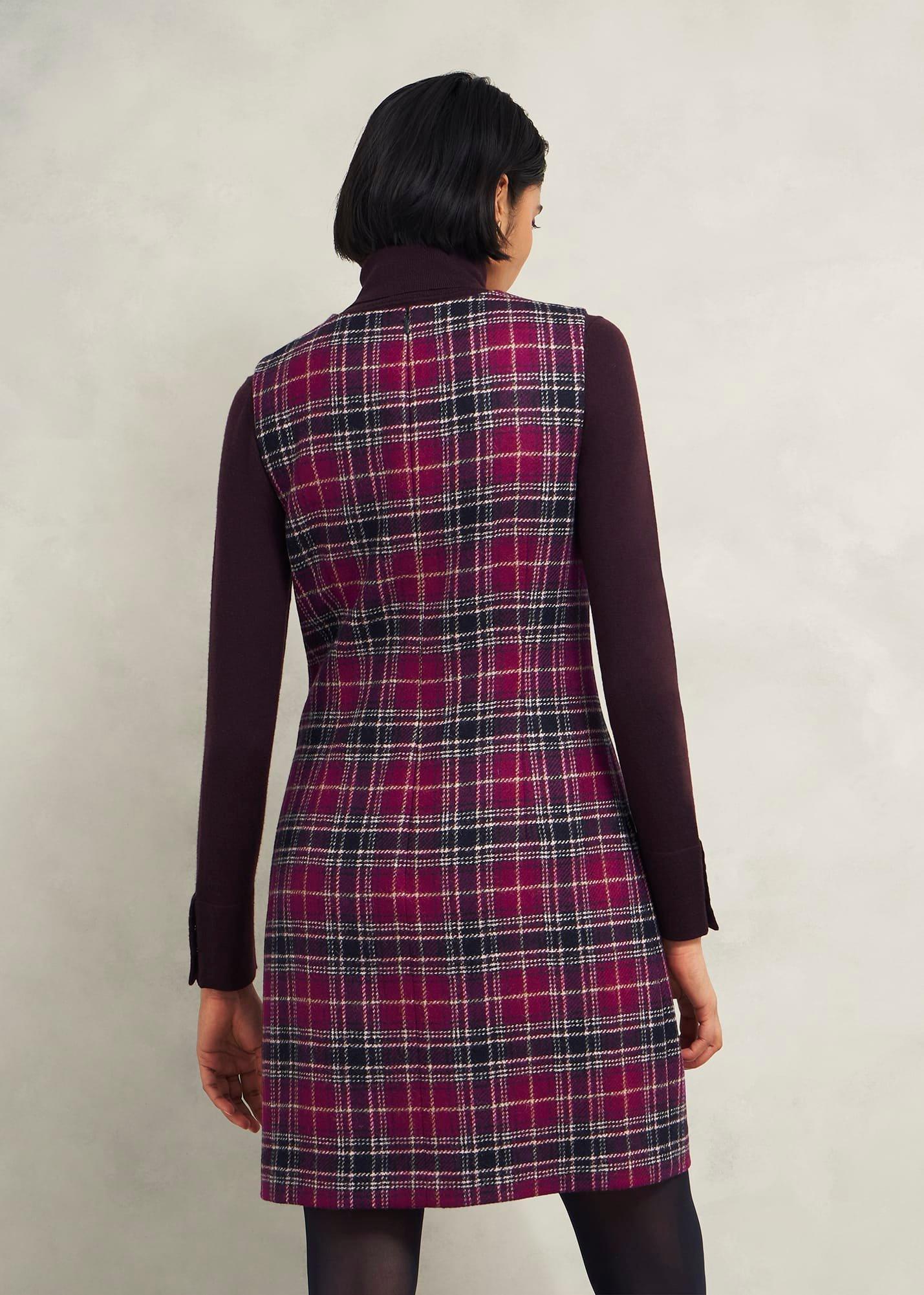 Margot Wool Dress, Pink Multi, hi-res