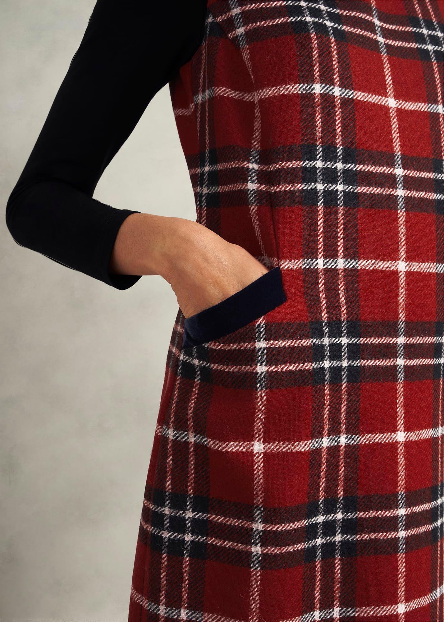 Amaris Wool Dress, Red Multi, hi-res