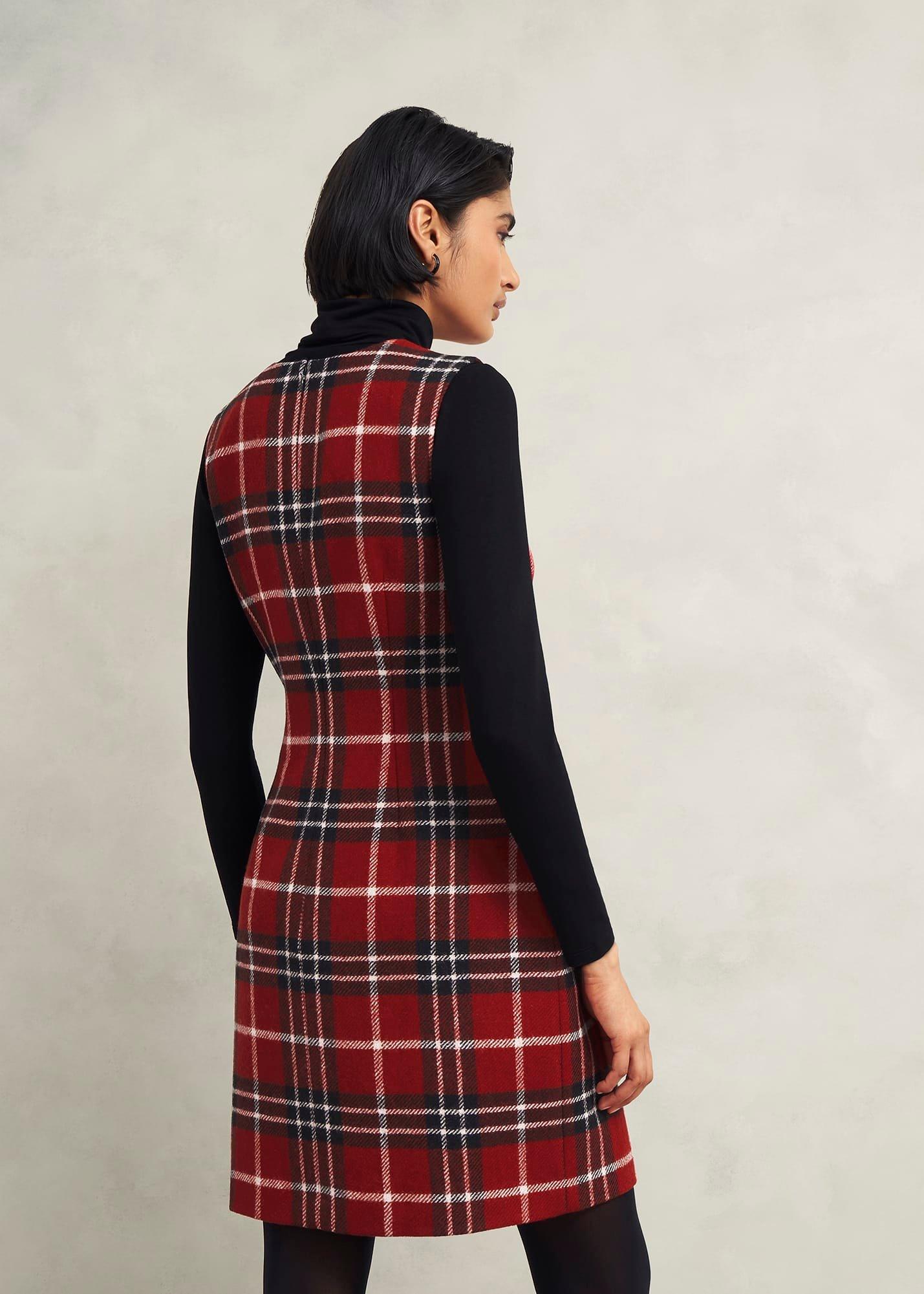 Amaris Wool Dress, Red Multi, hi-res