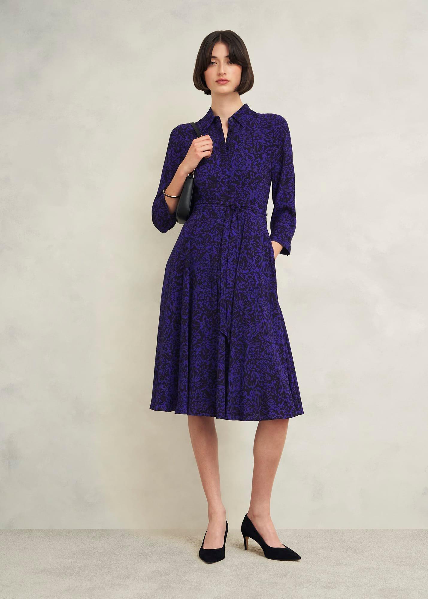 Lainey Dress, Navy Blue, hi-res