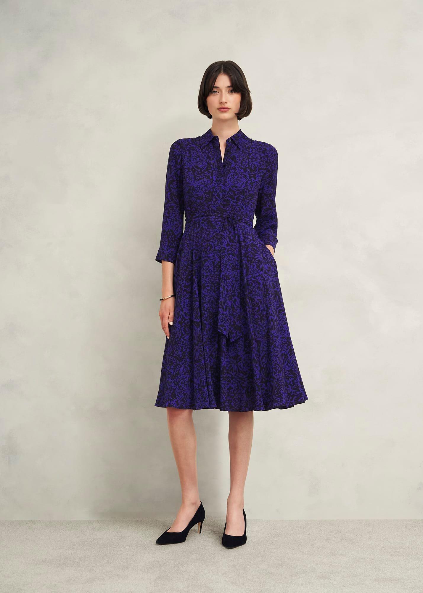 Petite Lainey Dress, Navy Blue, hi-res