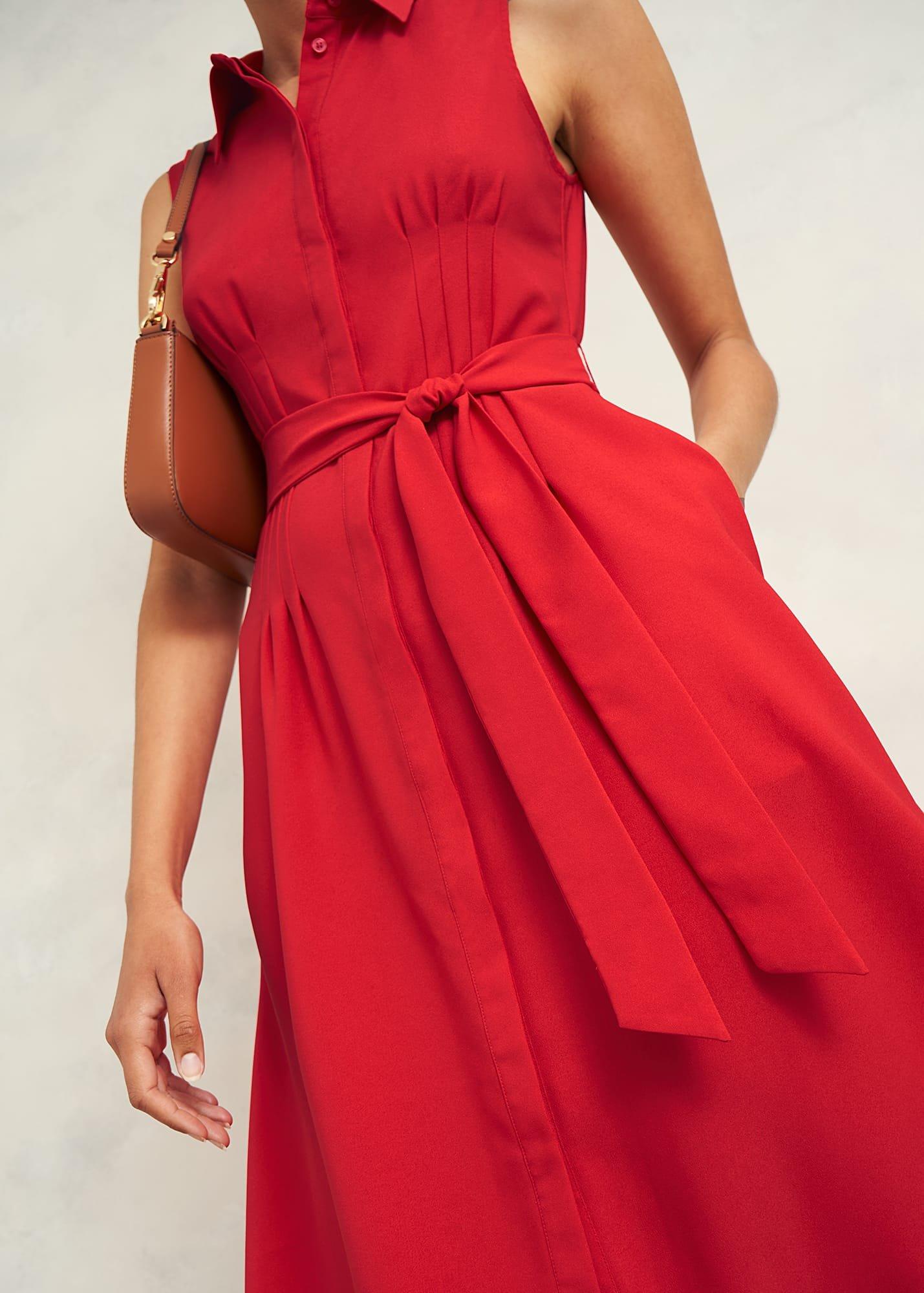 Sandra Dress, Begonia Red, hi-res
