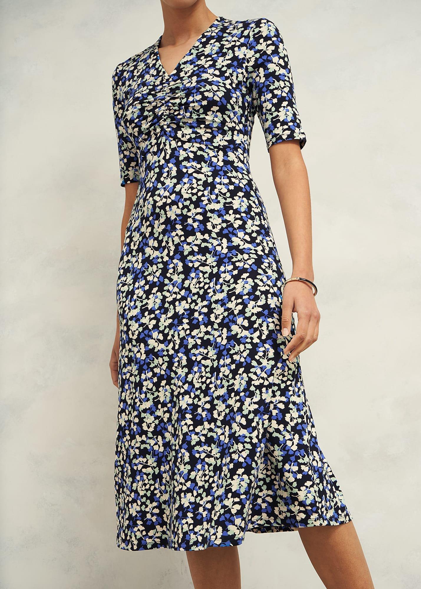 Frankie Jersey Dress, Navy Multi, hi-res