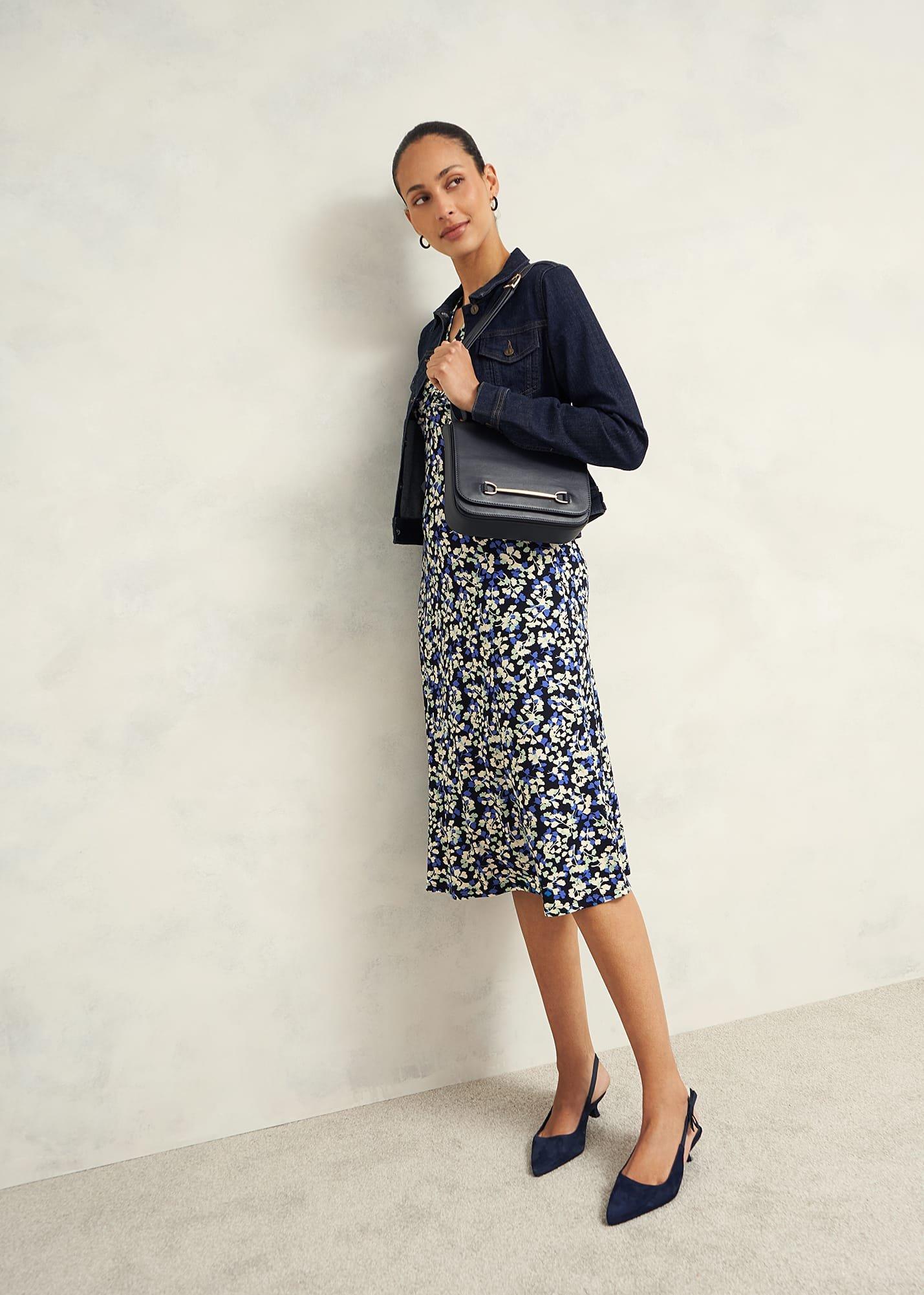 Frankie Jersey Dress, Navy Multi, hi-res