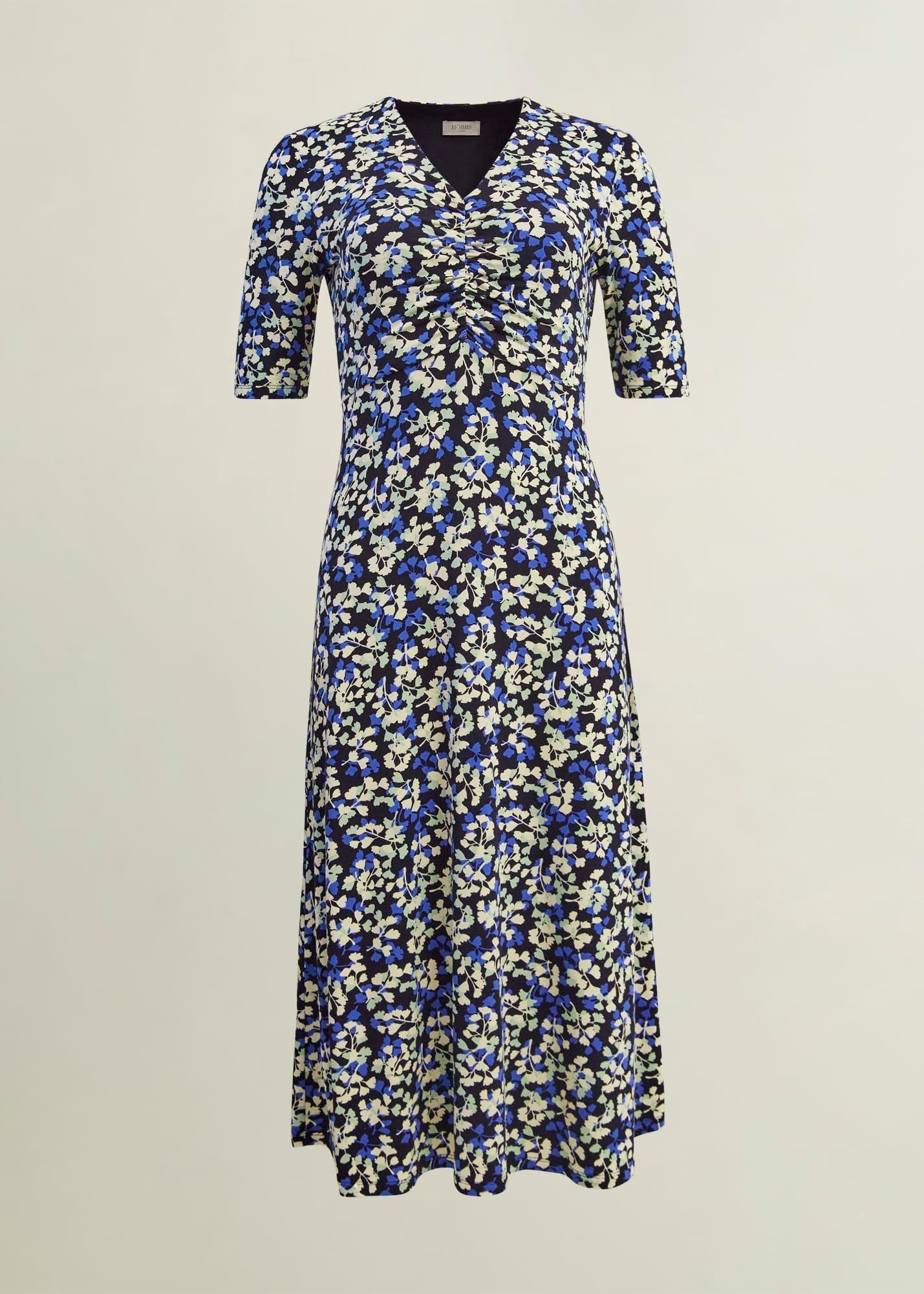 Petite Frankie Jersey Dress, Navy Multi, hi-res