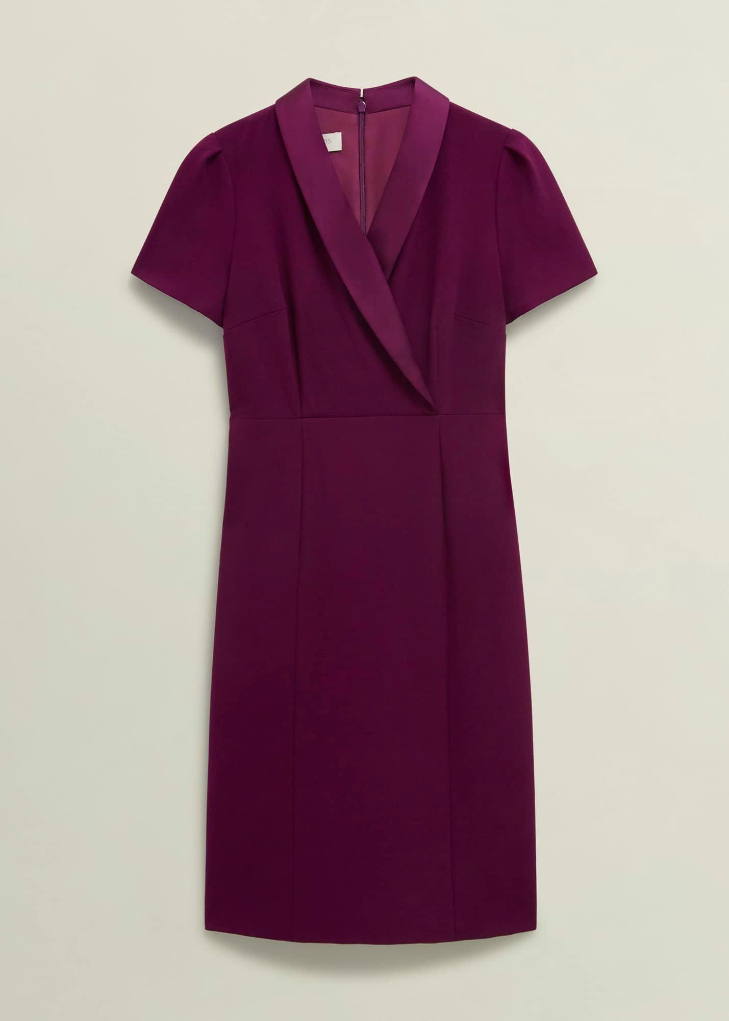 Amira Dress, Warm Plum, hi-res