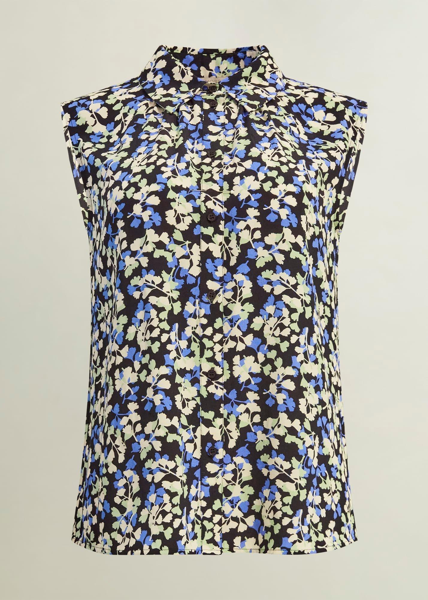 Ariela Top, Navy Multi, hi-res