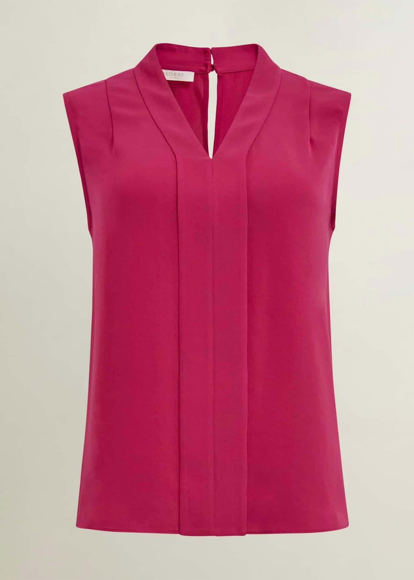 Shelley Blouse, Cranberry Pink, hi-res