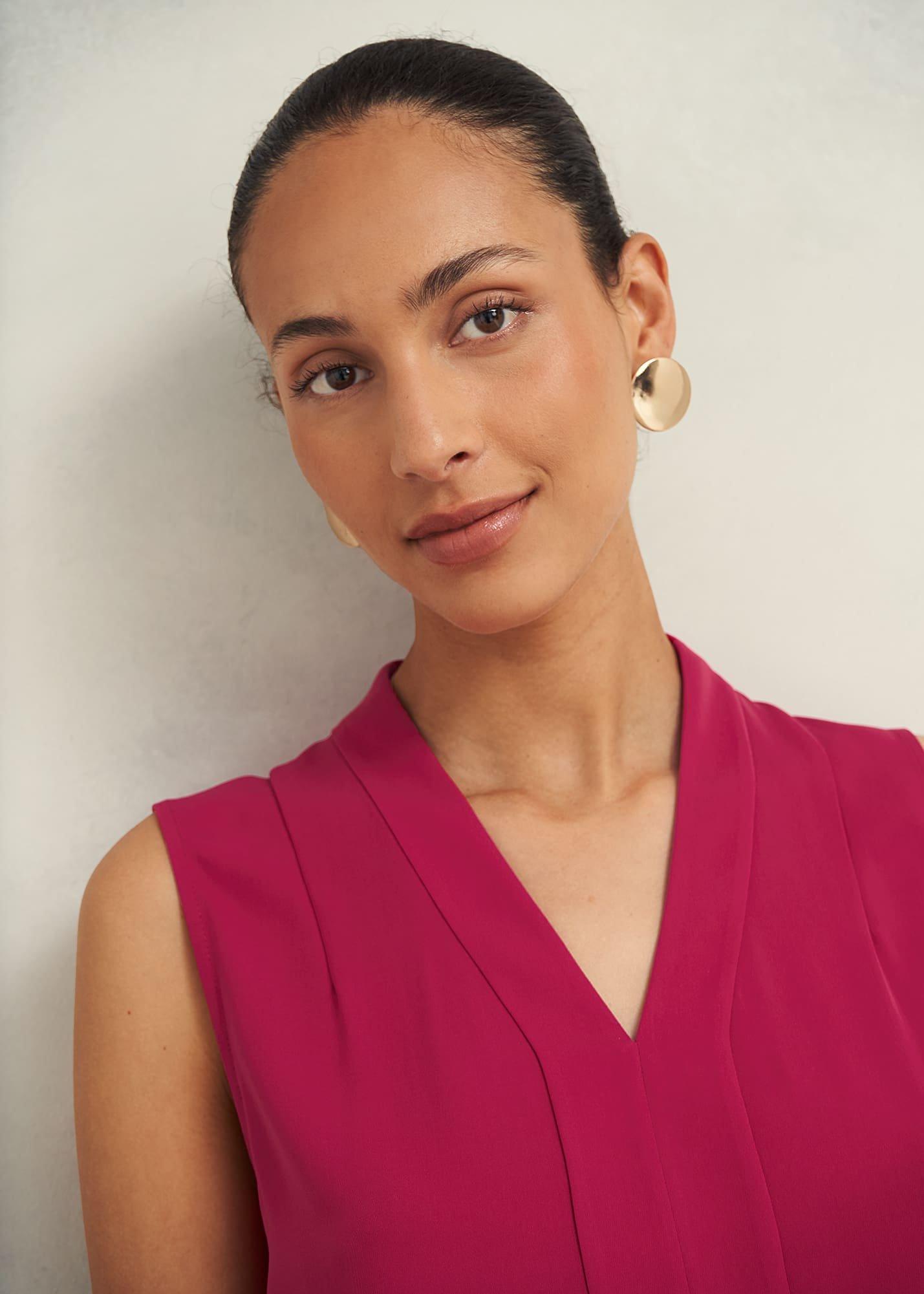 Shelley Blouse, Cranberry Pink, hi-res