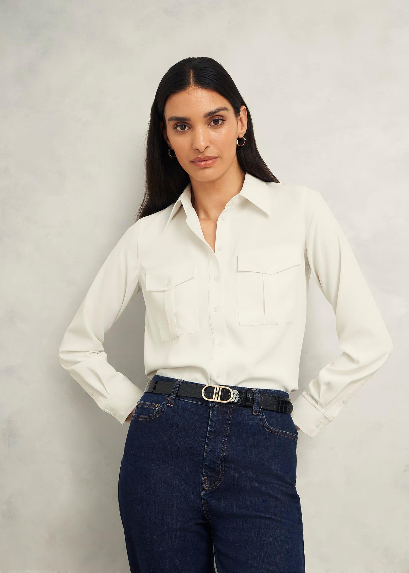 Hutton Shirt, Ivory, hi-res