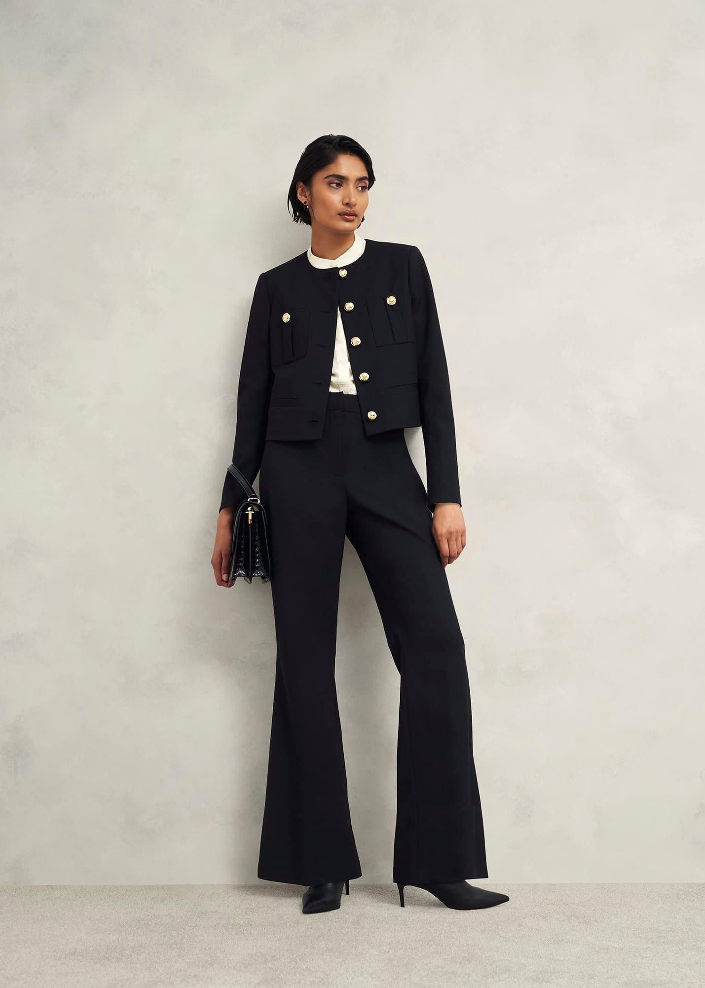 Sloane Silk Blouse, Ivory, hi-res